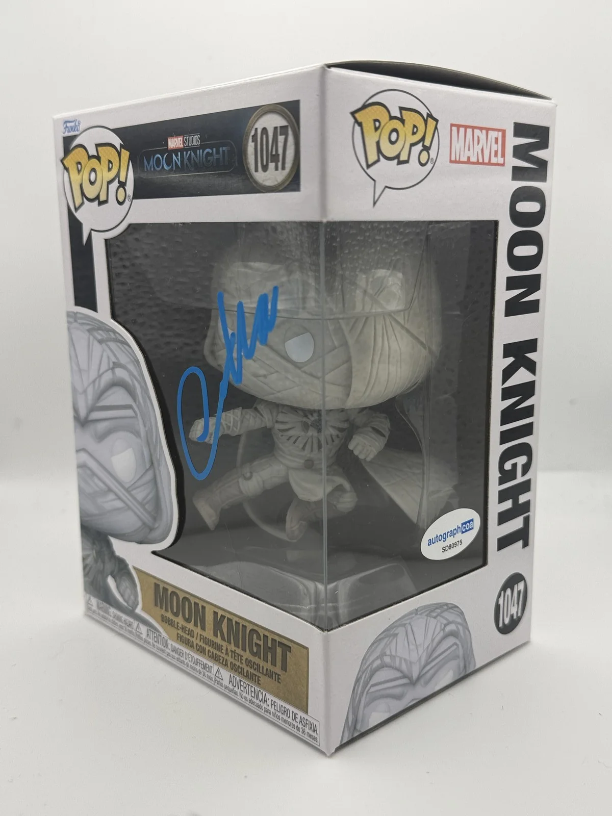 Oscar Isaac — Oscar Isaac "Moon Knight" AUTOGRAPH Signed 'Moon Knight' 1047 Funko Pop ACOA, изображение 2