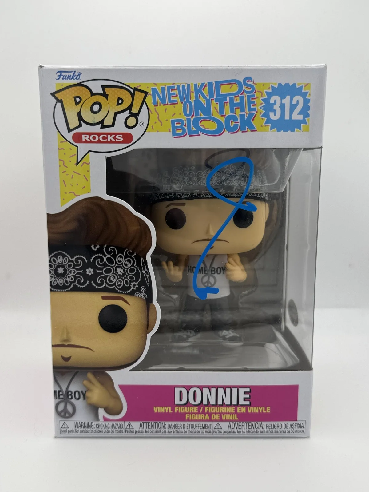 Donnie Wahlberg — Donnie Wahlberg "New Kids on the Block" AUTOGRAPH Signed NKOTB 312 Funko Pop B, изображение 2