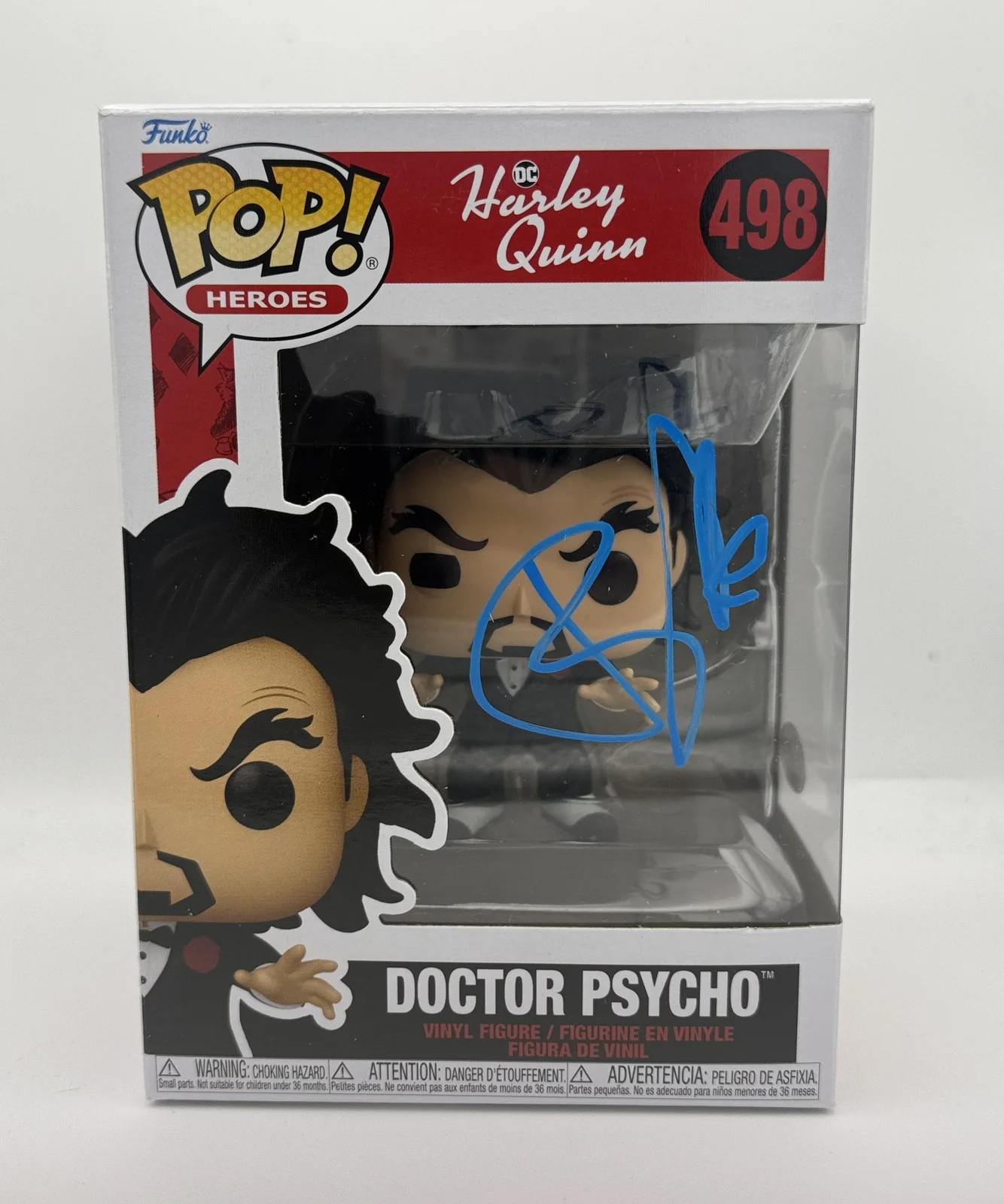Tony Hale — Tony Hale "Harley Quinn" AUTOGRAPH Signed 'Doctor Psycho' 498 Funko Pop ACOA