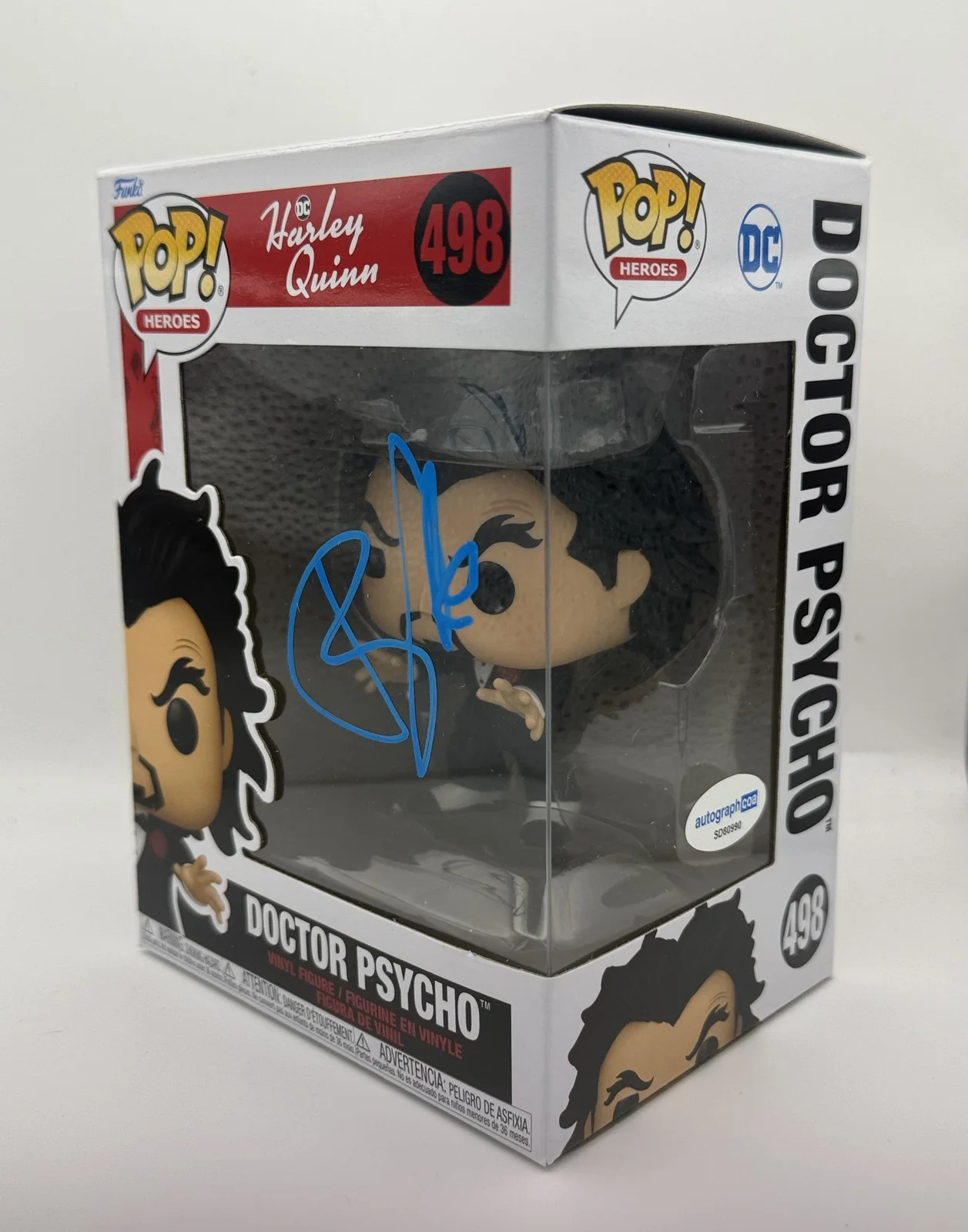 Tony Hale — Tony Hale "Harley Quinn" AUTOGRAPH Signed 'Doctor Psycho' 498 Funko Pop ACOA, image 2