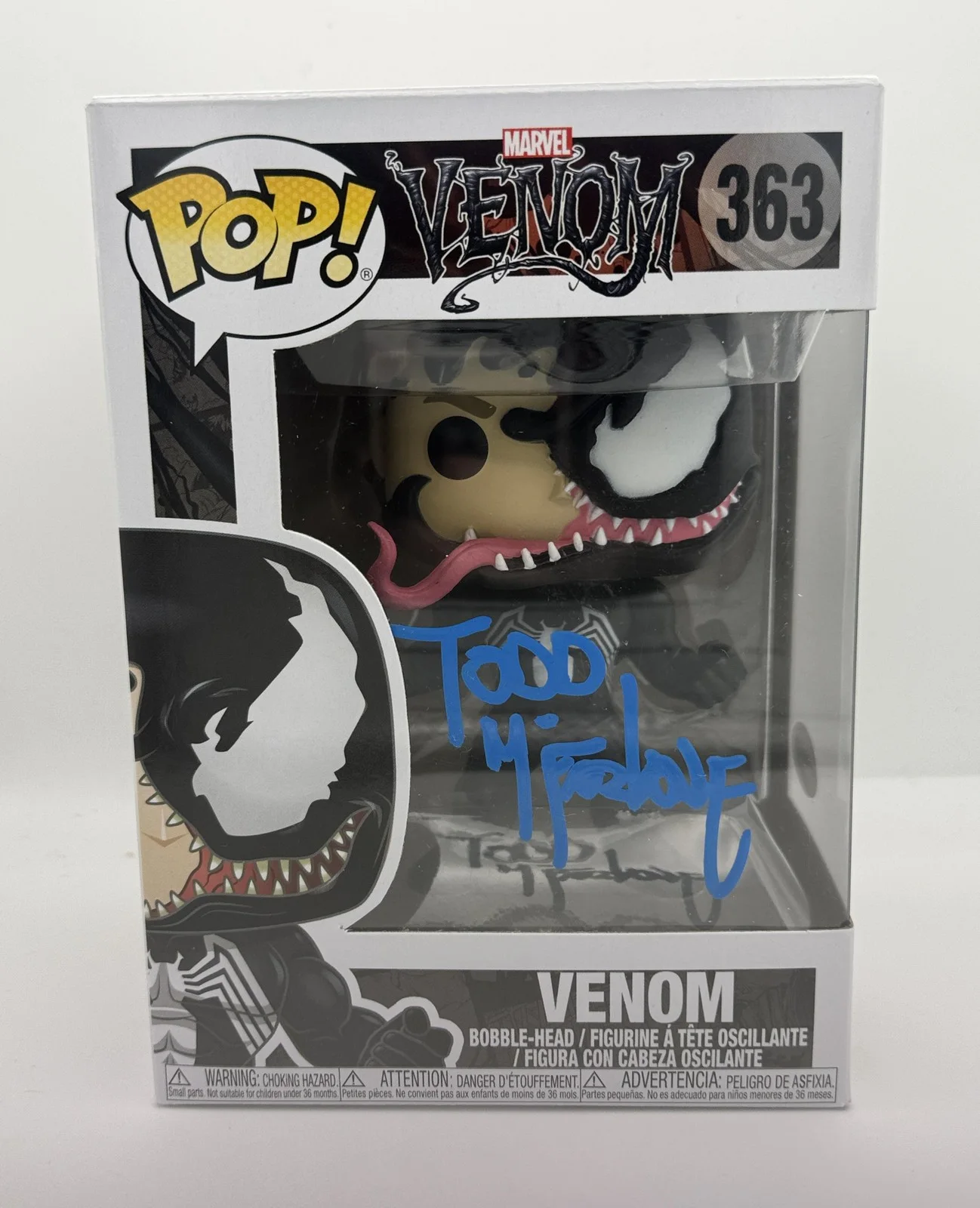 Todd McFarlane — Todd McFarlane "Venom" AUTOGRAPH Signed 363 Funko Pop Vinyl Figure ACOA, image 2
