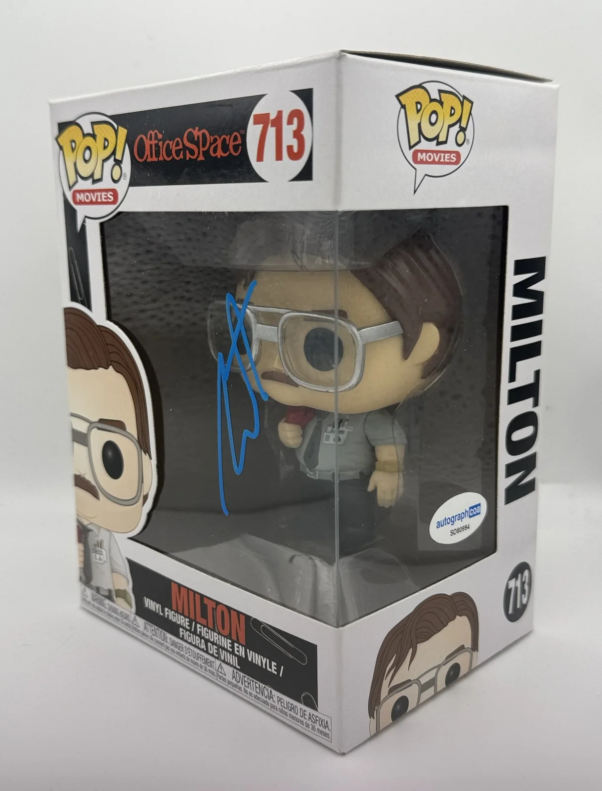 Stephen Root — Stephen Root "Office Space" AUTOGRAPH Signed Milton 713 Funko Pop Figure B ACOA, image 2