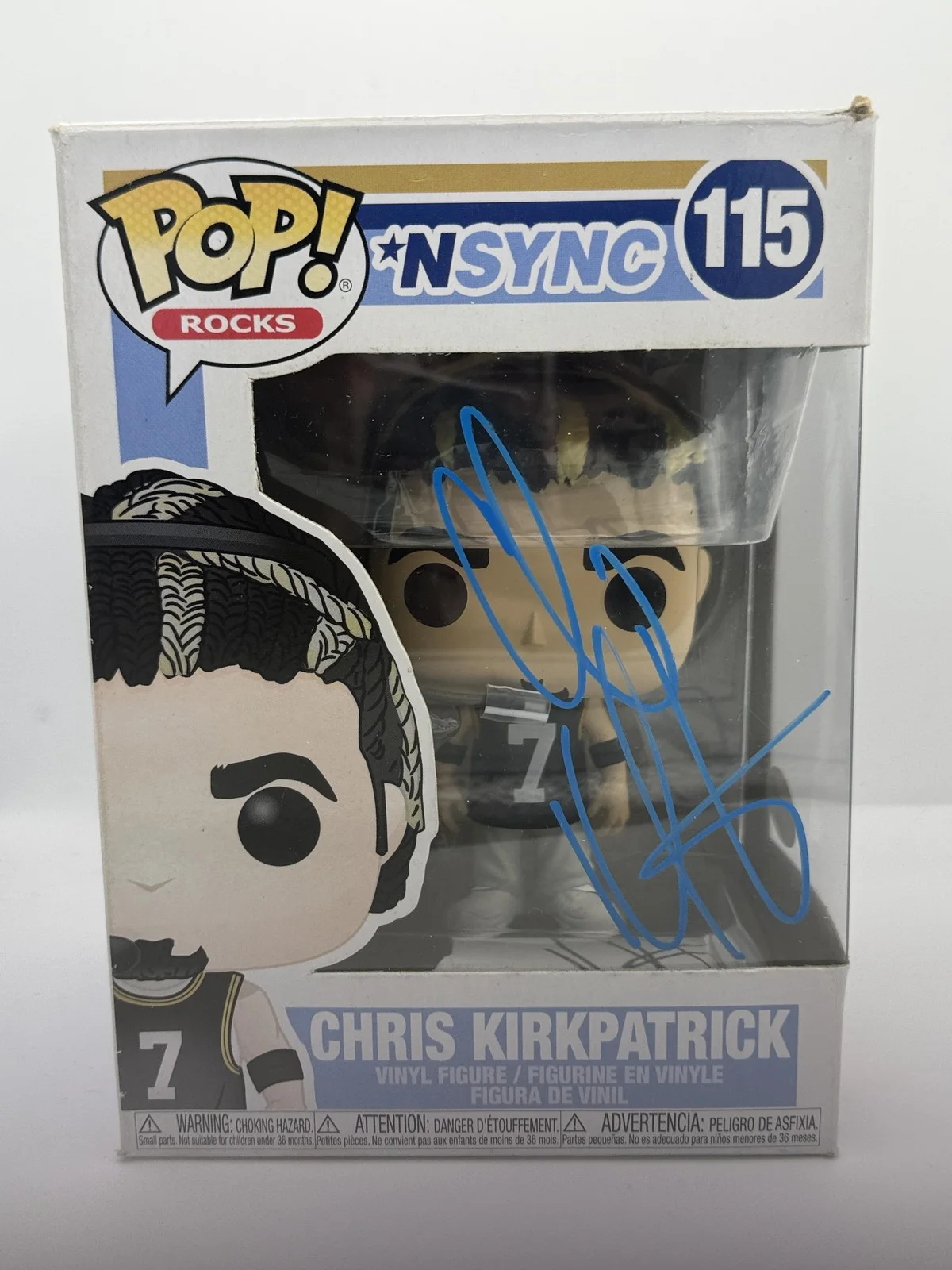 Chris Kirkpatrick — Chris Kirkpatrick *NSYNC Autograph SIGNED Rocks 115 Funko Pop Vinyl Figure ACOA