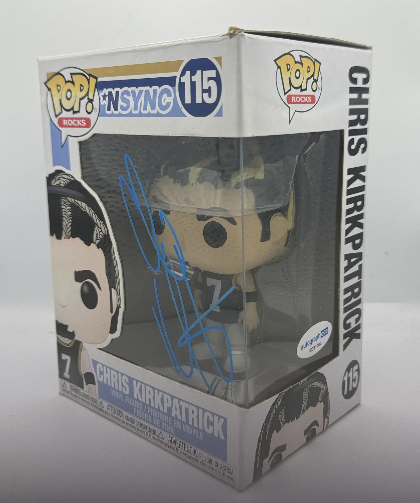 Chris Kirkpatrick — Chris Kirkpatrick *NSYNC Autograph SIGNED Rocks 115 Funko Pop Vinyl Figure ACOA, изображение 2