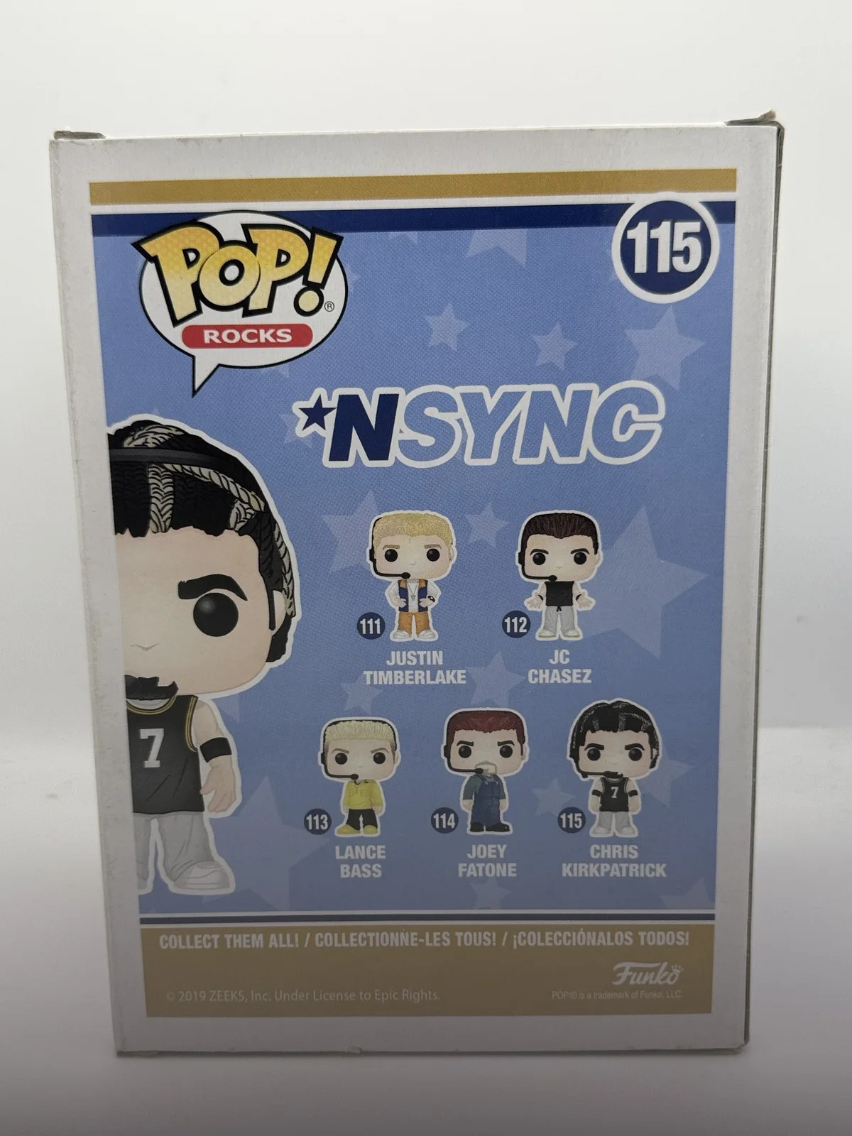 Chris Kirkpatrick — Chris Kirkpatrick *NSYNC Autograph SIGNED Rocks 115 Funko Pop Vinyl Figure ACOA, изображение 4