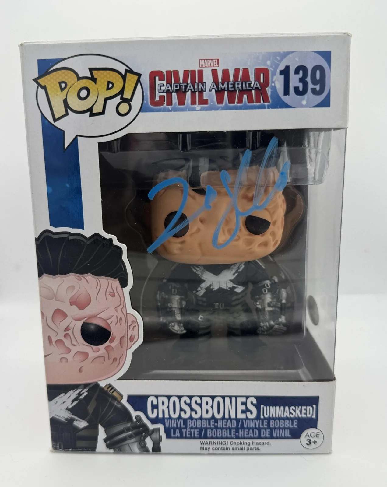 Frank Grillo — Frank Grillo "Captain America: Civil War" SIGNED 'Crossbones' 139 Funko Pop ACOA