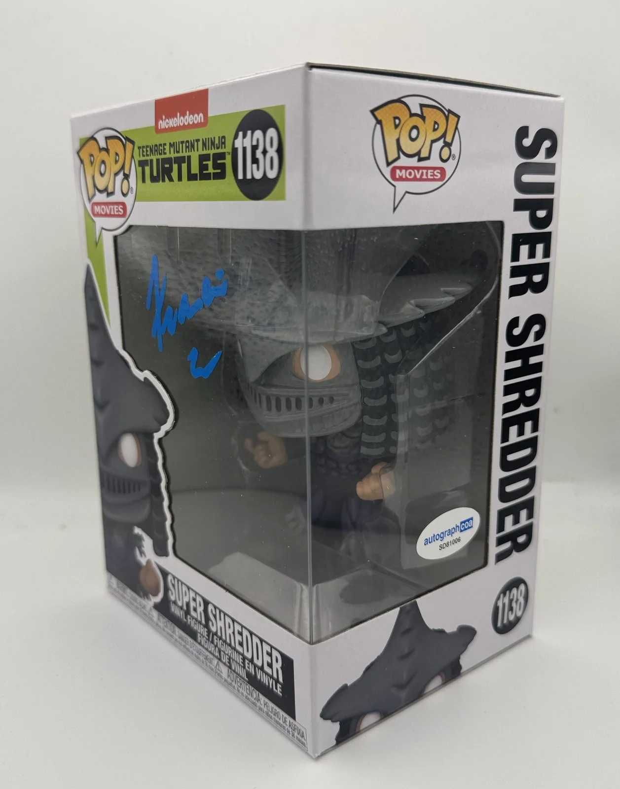 Francois Chau — Francois Chau "Teenage Mutant Ninja Turtles" SIGNED Shredder TMNT Funko Pop ACOA, изображение 2