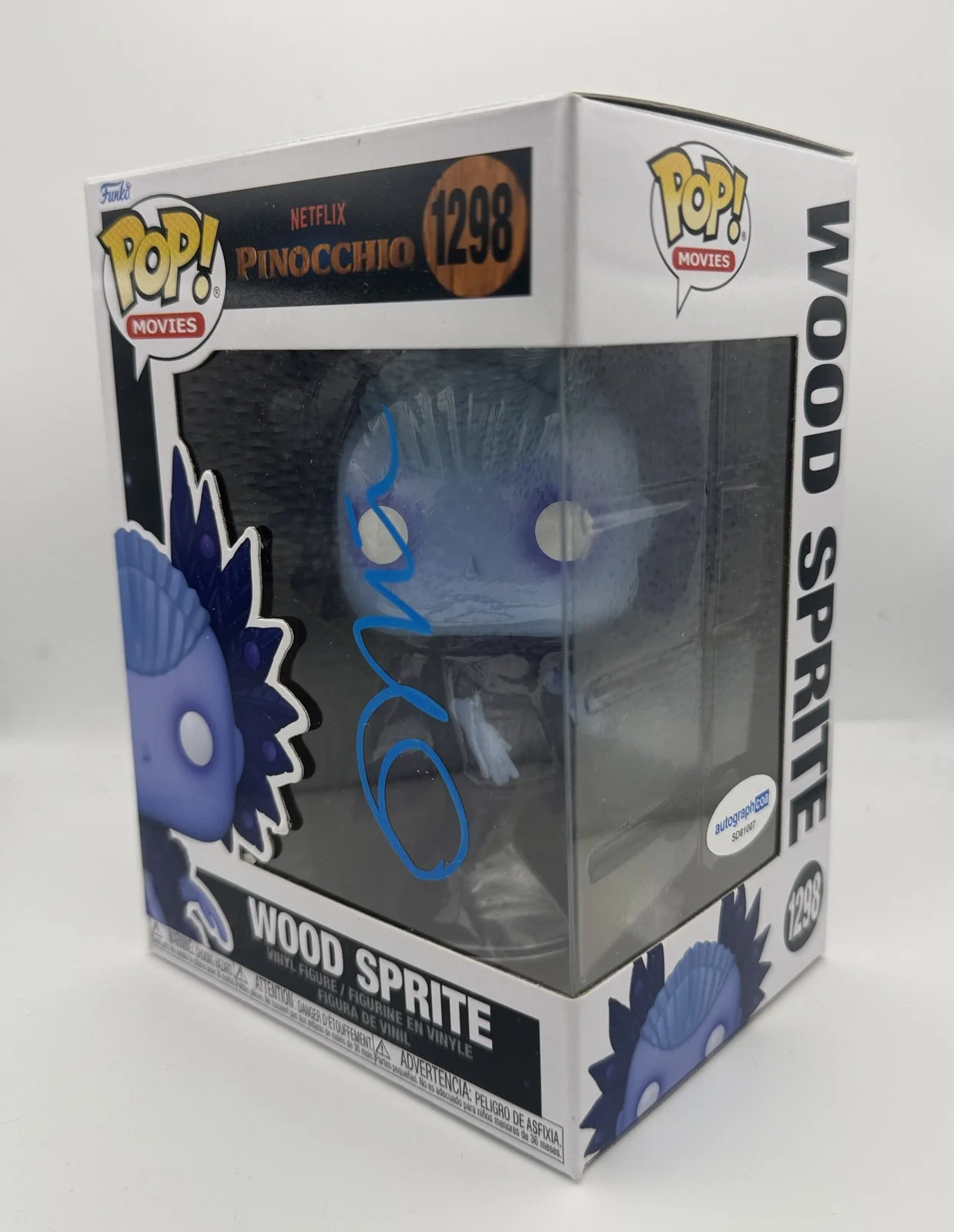 Tilda Swinton — Tilda Swinton "Pinocchio" AUTOGRAPH Signed 'Wood Sprite' 1298 Funko Pop ACOA, изображение 2