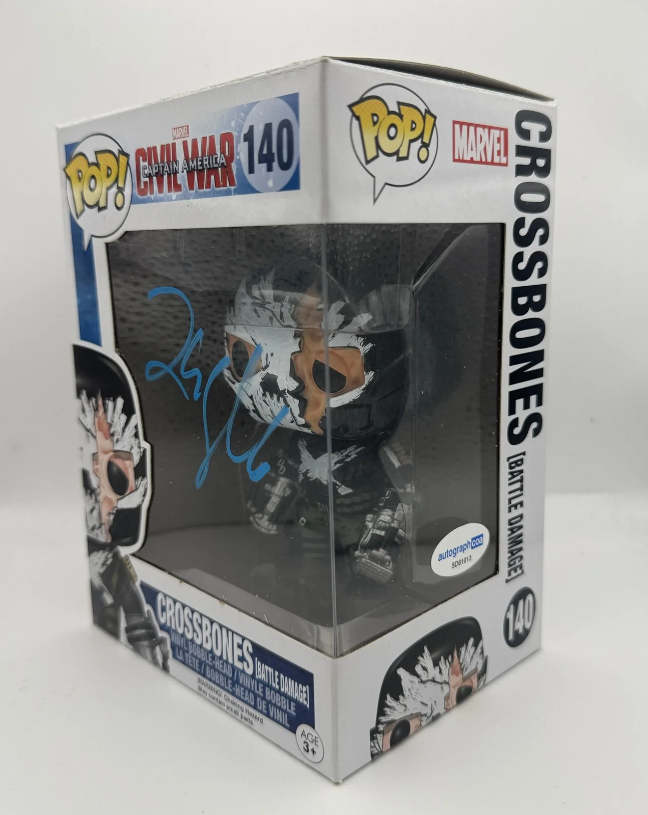 Frank Grillo — Frank Grillo "Captain America: Civil War" SIGNED 'Crossbones' 140 Funko Pop ACOA, изображение 2