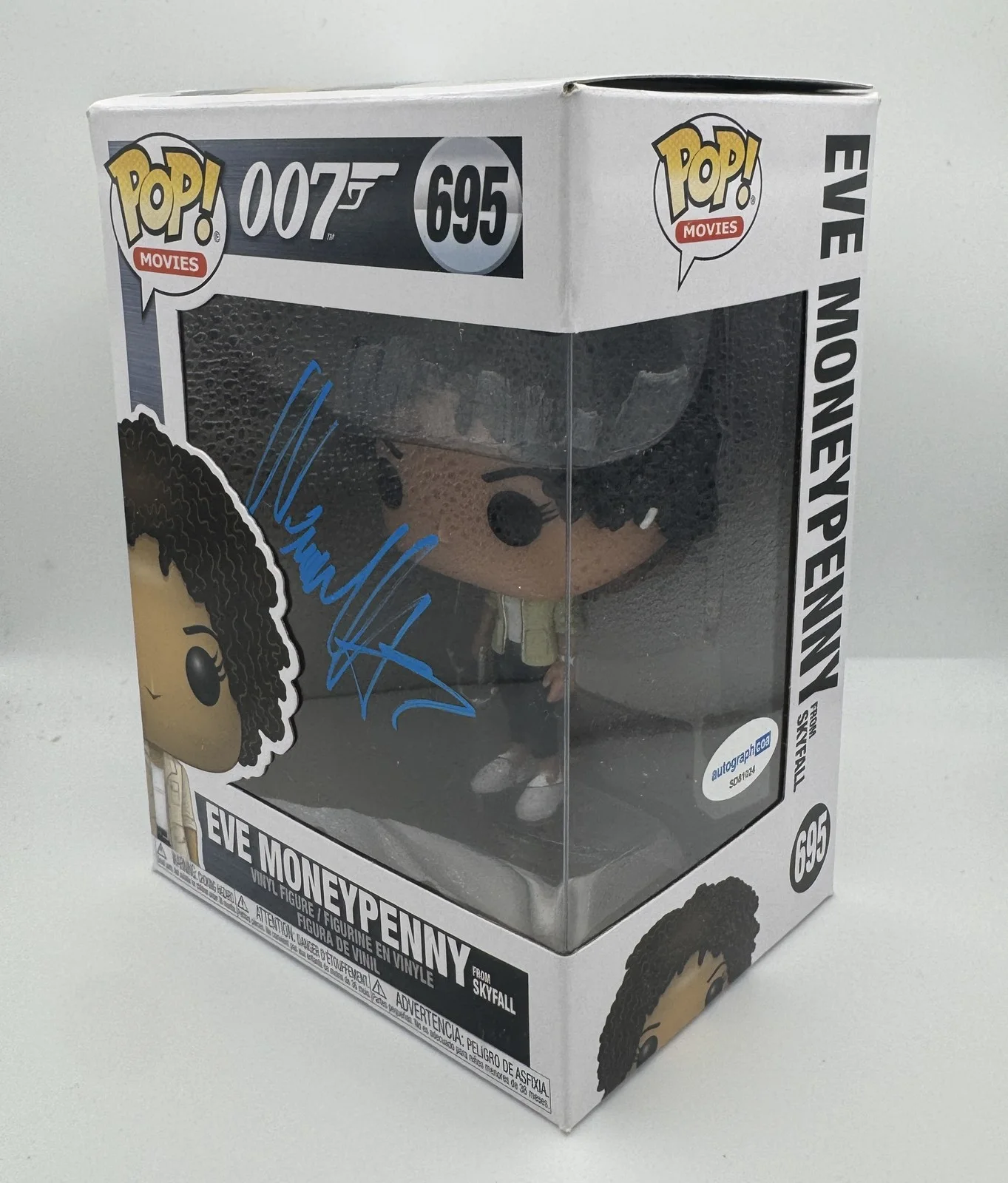 Naomie Harris — Naomie Harris "Skyfall" James Bond SIGNED 'Eve Moneypenny' 695 Funko Pop N ACOA, изображение 2