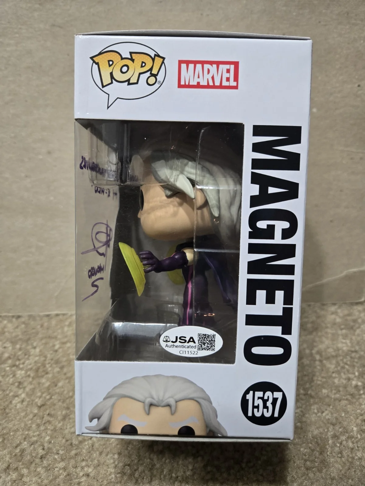 Matthew Waterson — Matthew Waterson Signed Magneto X-Men 97 Marvel Funko WITH QUOTE! JSA COA!, изображение 5