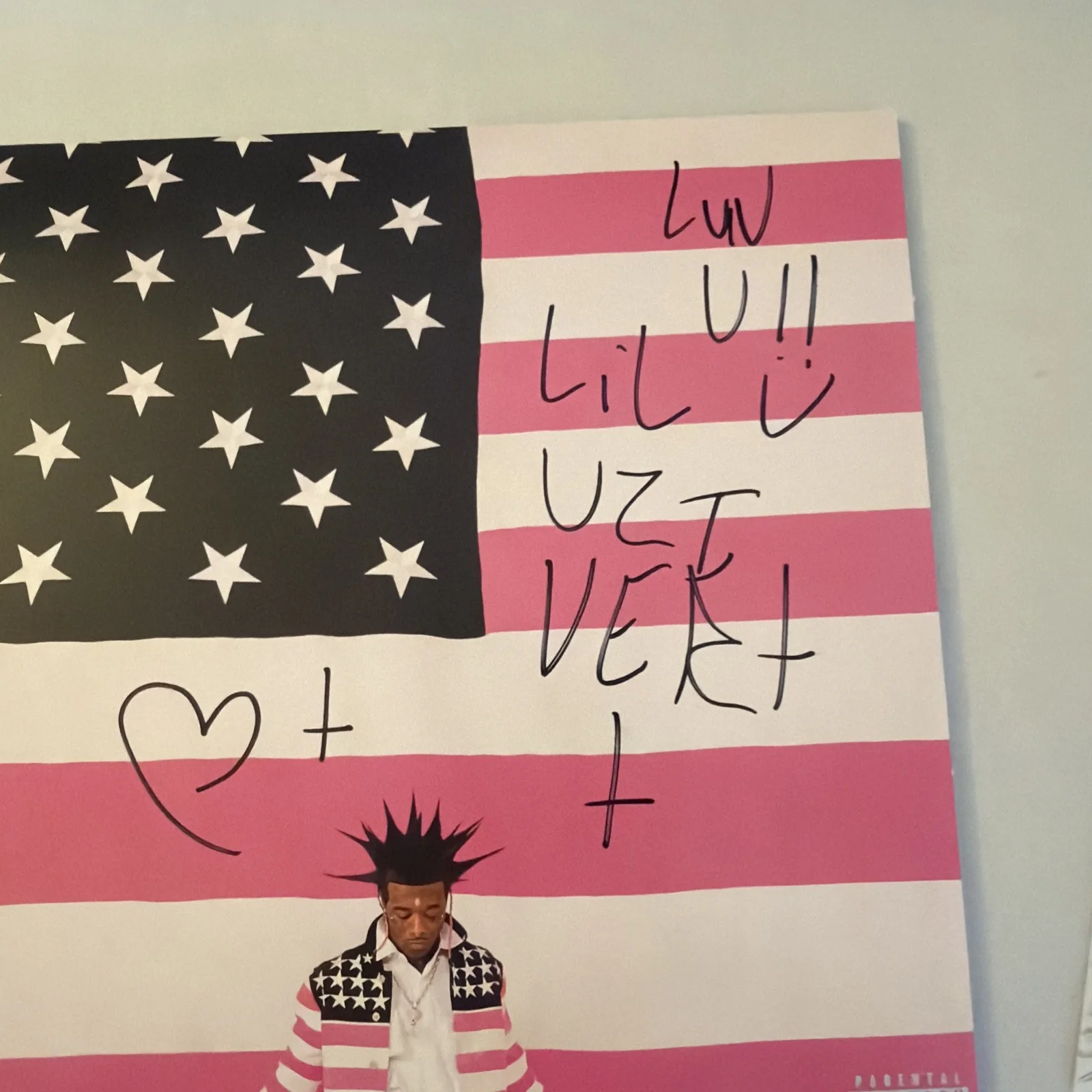 Lil Uzi Vert Signed Autographed Vinyl LP Record Pink Tape JSA Authentication COA, image 2