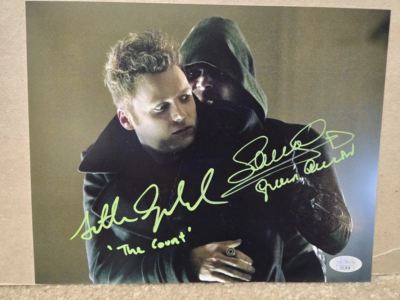 Stephen Amell — Stephen Amell & Seth Gable DUAL SIGNED 8x10 Photo! JSA COA! Arrow! Count Vertigo