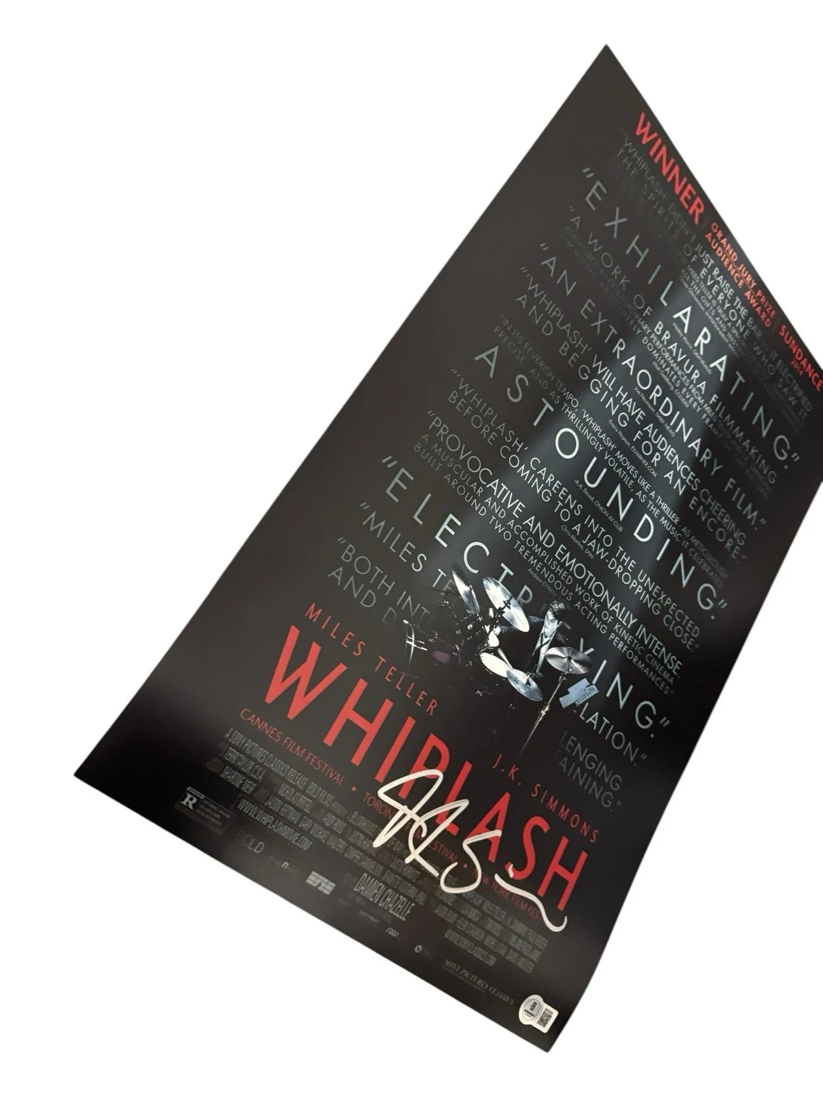 JK Simmons — JK SIMMONS ACTOR SIGNED AUTOGRAPH WHIPLASH 12x18 PHOTO FLETCHER BECKETT BAS COA, изображение 4