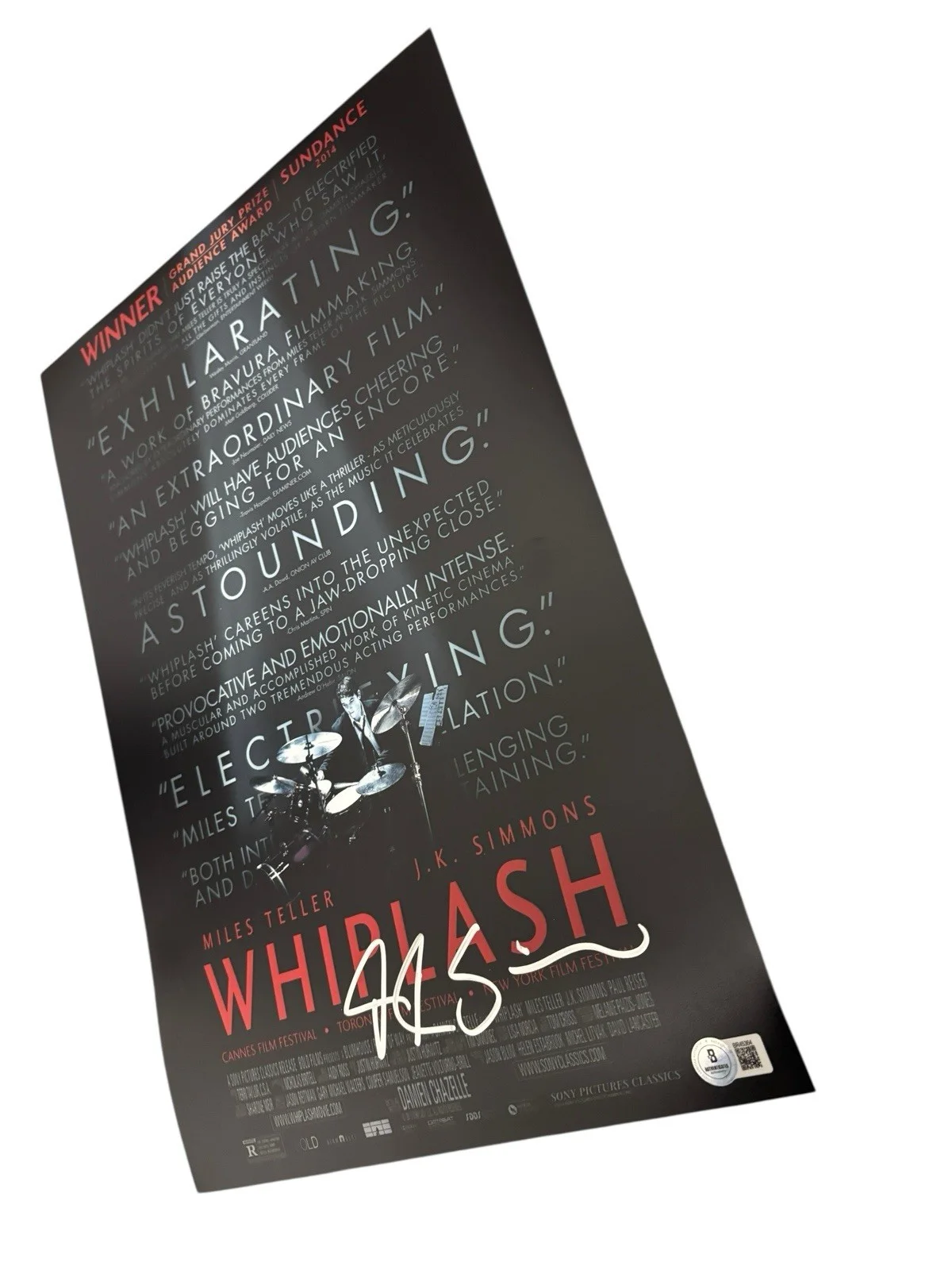 JK Simmons — JK SIMMONS ACTOR SIGNED AUTOGRAPH WHIPLASH 12x18 PHOTO FLETCHER BECKETT BAS COA, изображение 5