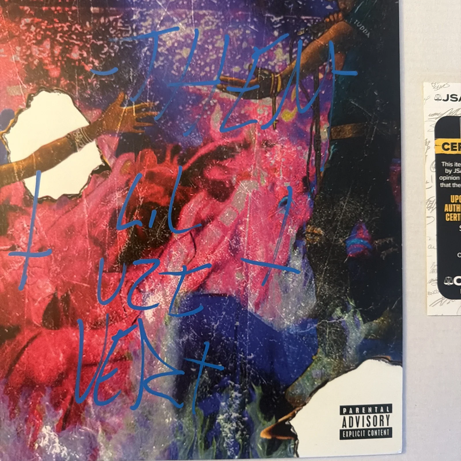 LIL UZI VERT SIGNED AUTOGRAPHED “LUV IS RAGE” VINYL RECORD JSA COA, image 4