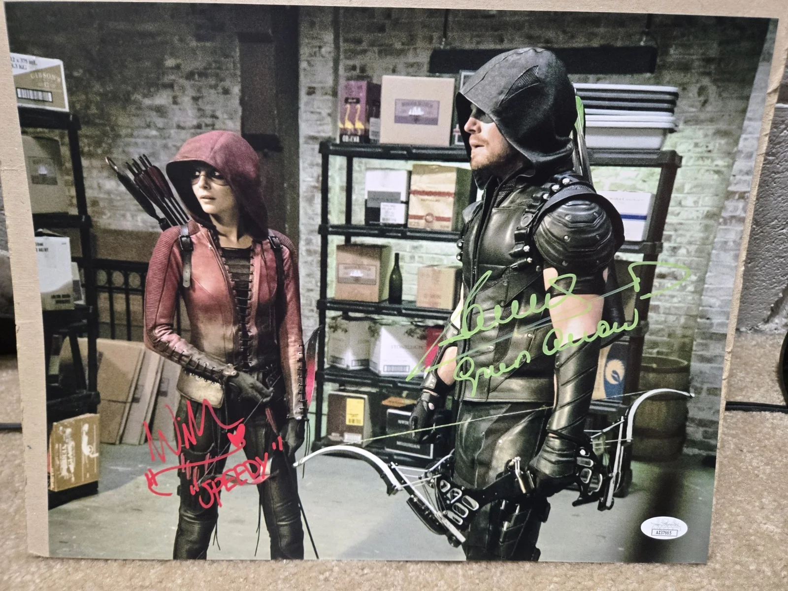 Willa Holland — Stephen Amell & Willa Holland DUAL SIGNED 11x14 Photo #6! JSA COA! Arrow! Speedy