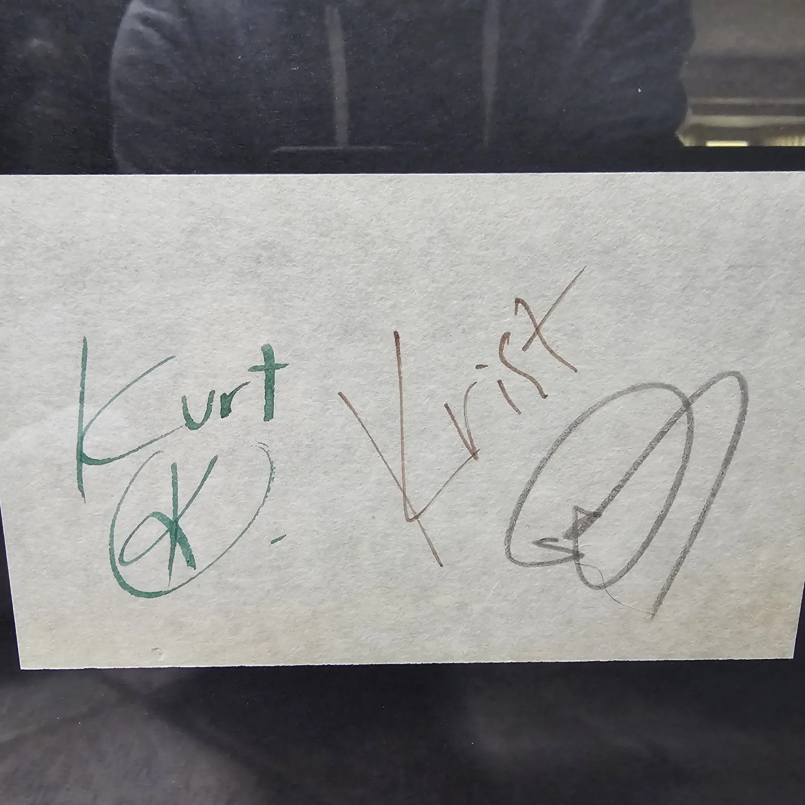 NIRVANA Full Band Authentic Hand Signed Autograph -Framed -Cobain -Grohl -COA, image 5