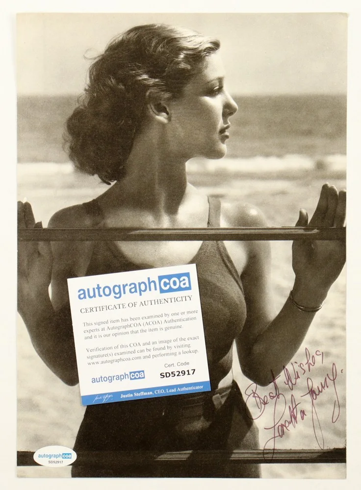 Loretta Young — Loretta Young Autographed 8x11 Magazine Page...AutographCOA Authenticated!!, image 2