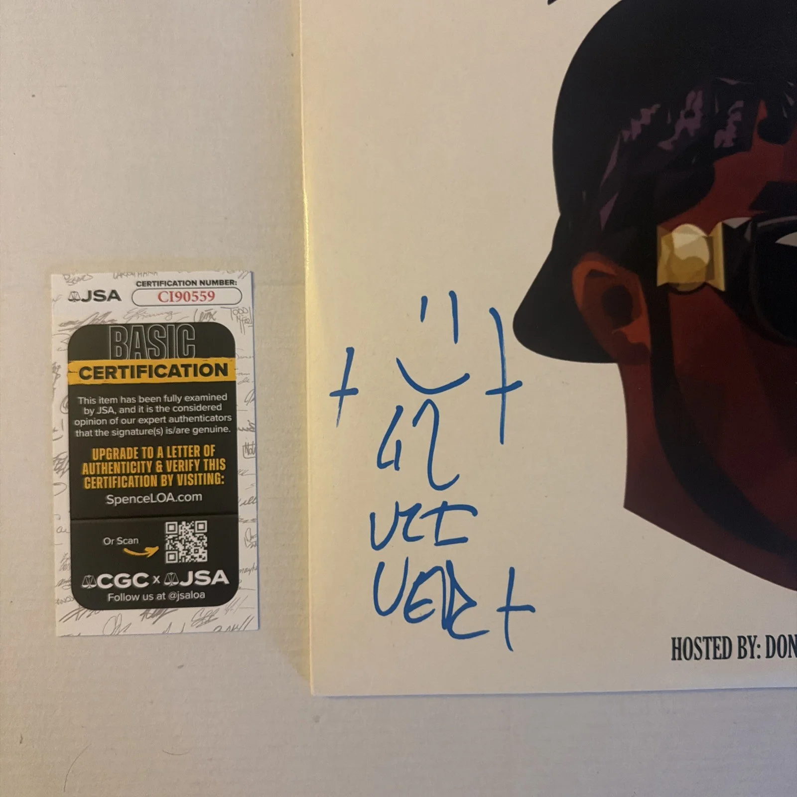 Lil Uzi Very Signed “The Real Uzi” Vinyl Record JSA COA, image 2