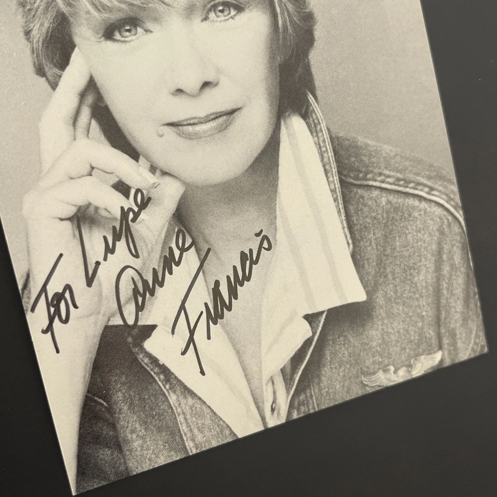 ANNE FRANCIS: Hand Signed Celebrity Photo 4 x 5” / KSK, изображение 4