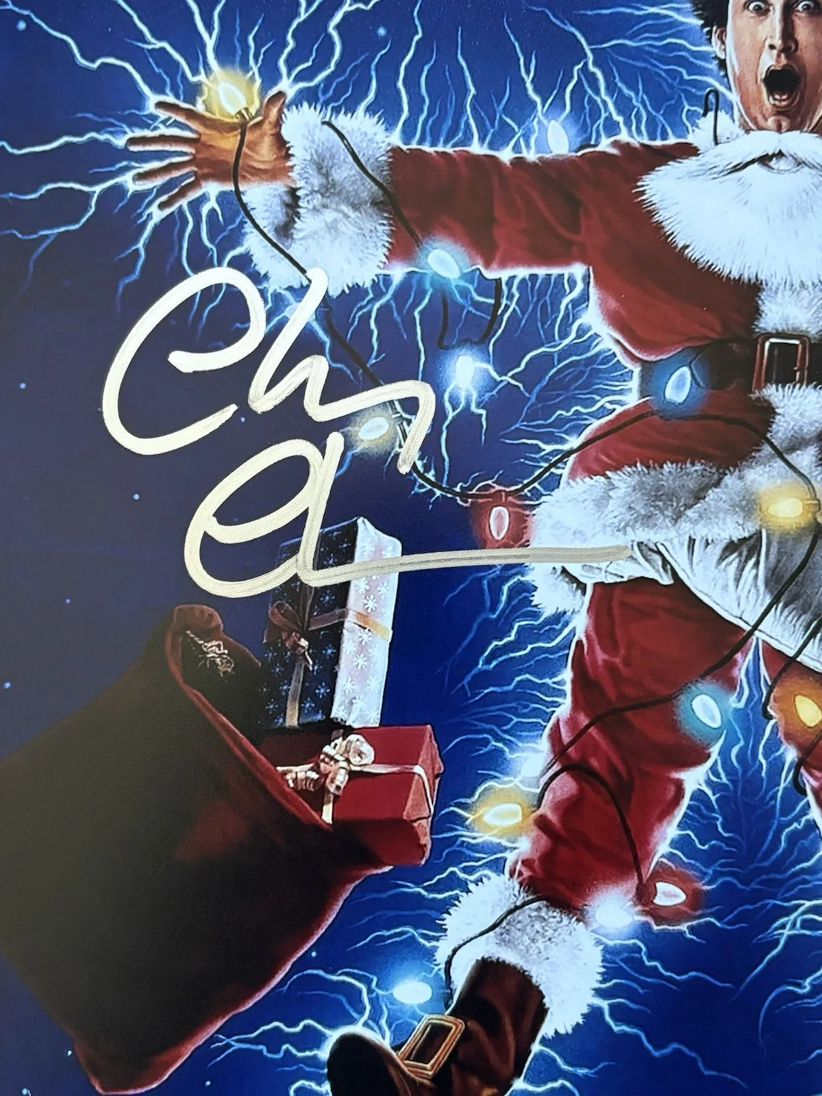 Chevy Chase — Chevy Chase Signed Autograph Christmas Vacation 11x17 Photo Movie Poster JSA COA, изображение 2