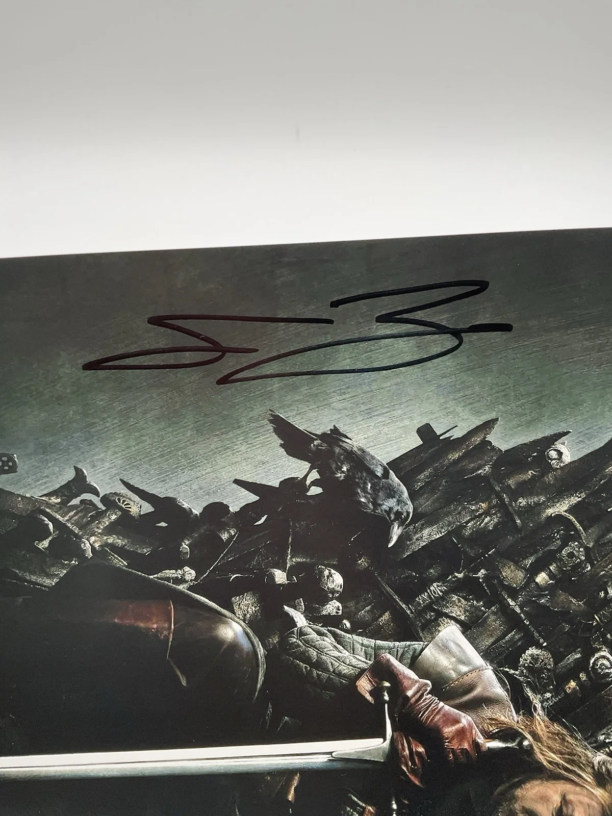 Sean Bean — Sean Bean signed photo BAS Game of Thrones signed 12x18 GOT Iron Throne auto Ned, изображение 2
