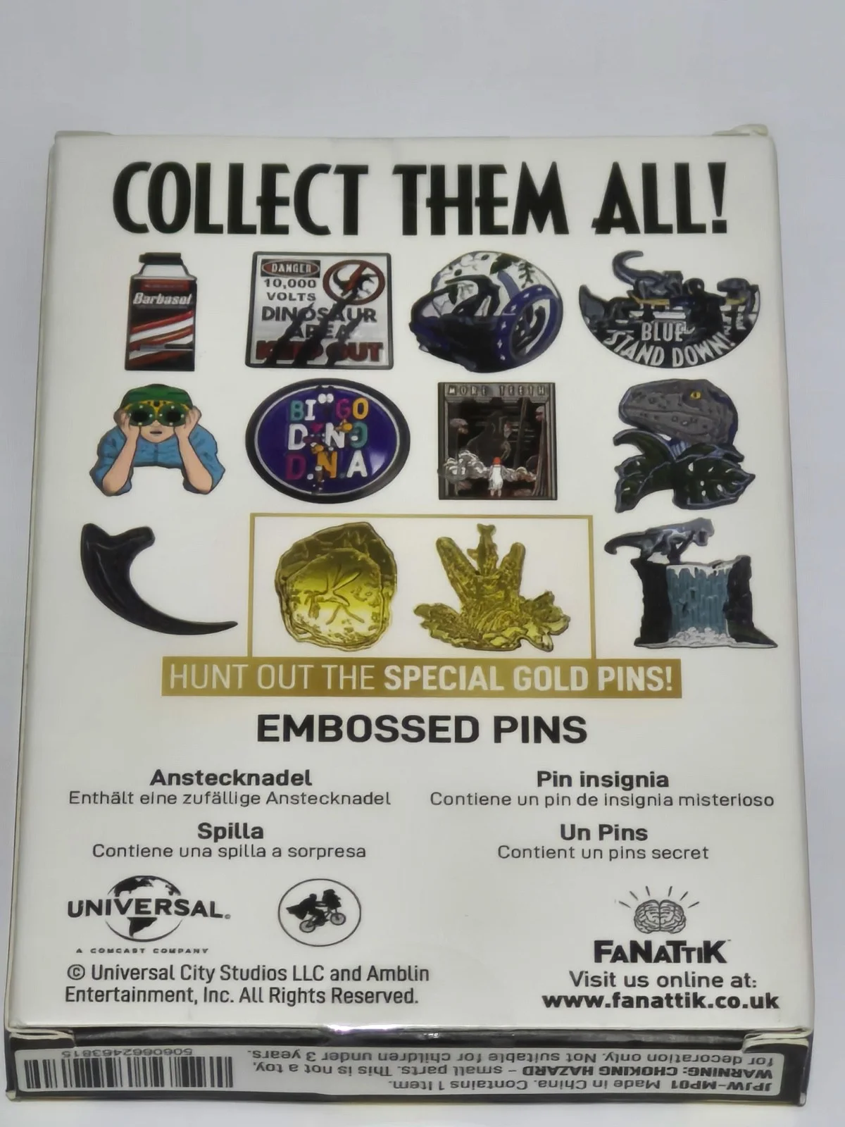 Danger Keep Out - Jurassic Park Collector Pin Badge, image 3