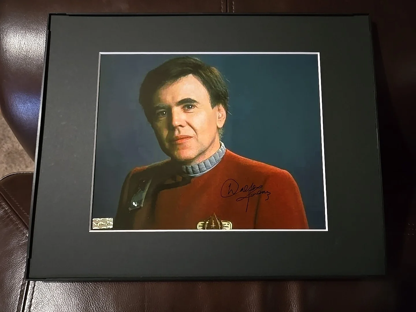 walter koenig — STAR TREK Chekov WALTER KOENIG Signed Autographed Matted Framed Photo 8x10 COA