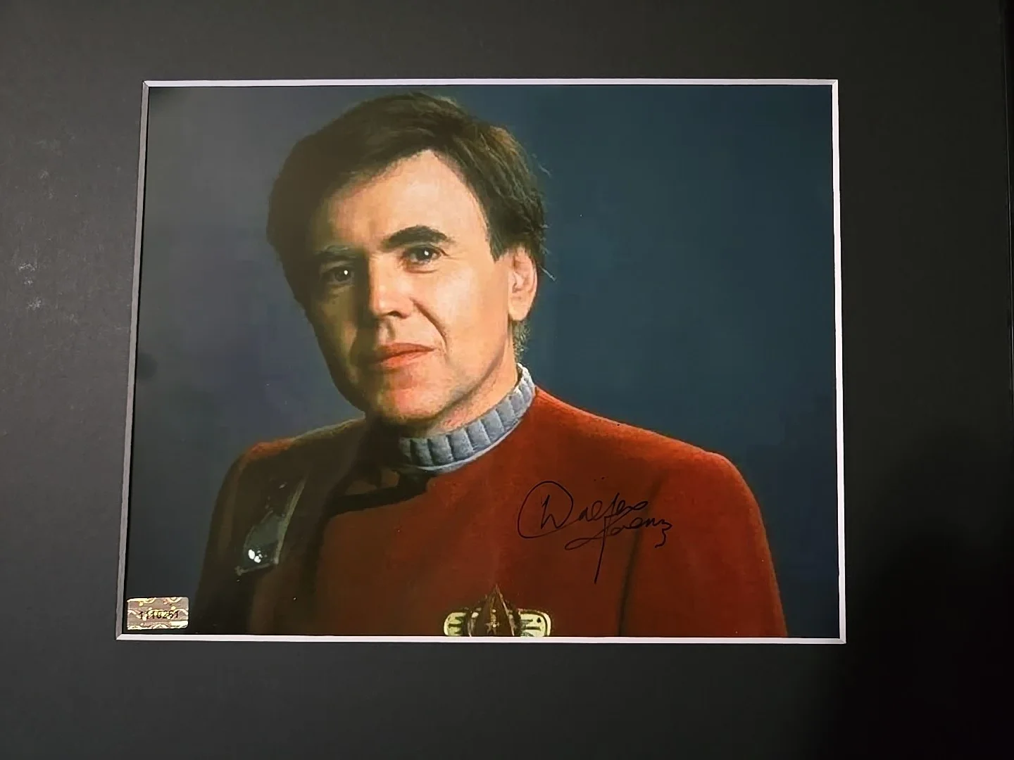 walter koenig — STAR TREK Chekov WALTER KOENIG Signed Autographed Matted Framed Photo 8x10 COA, image 2