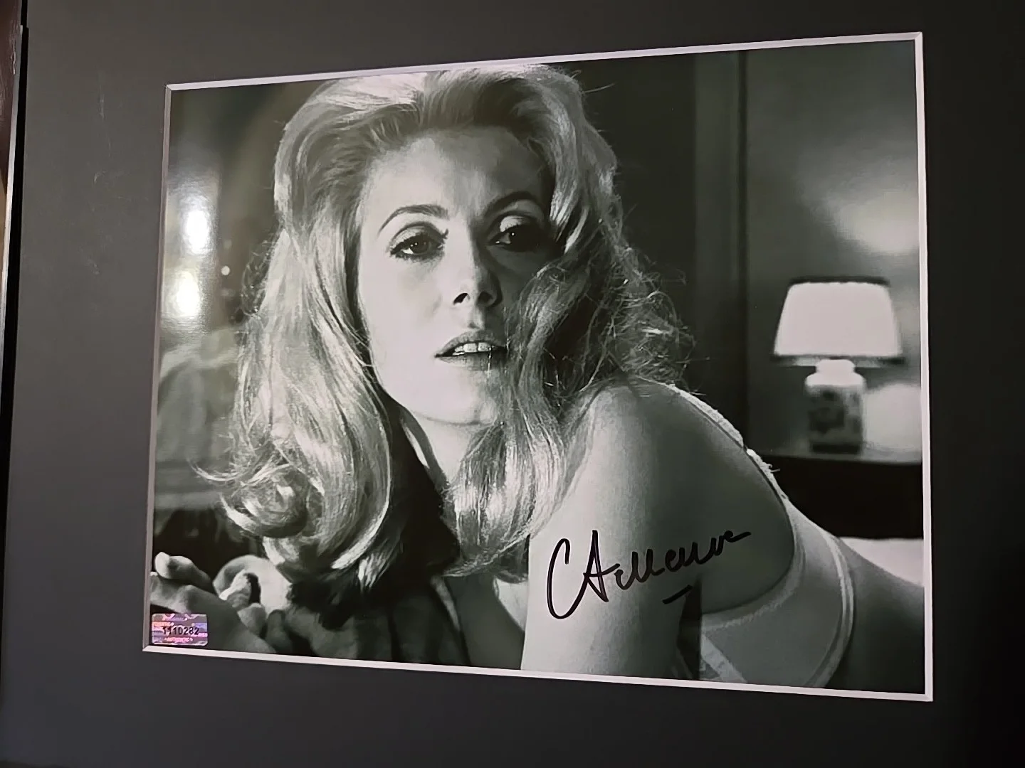 catherine deneuve — Sexy Hot Actress CATHERINE DENEUVE signed autographed framed 8x10 photo COA, изображение 2