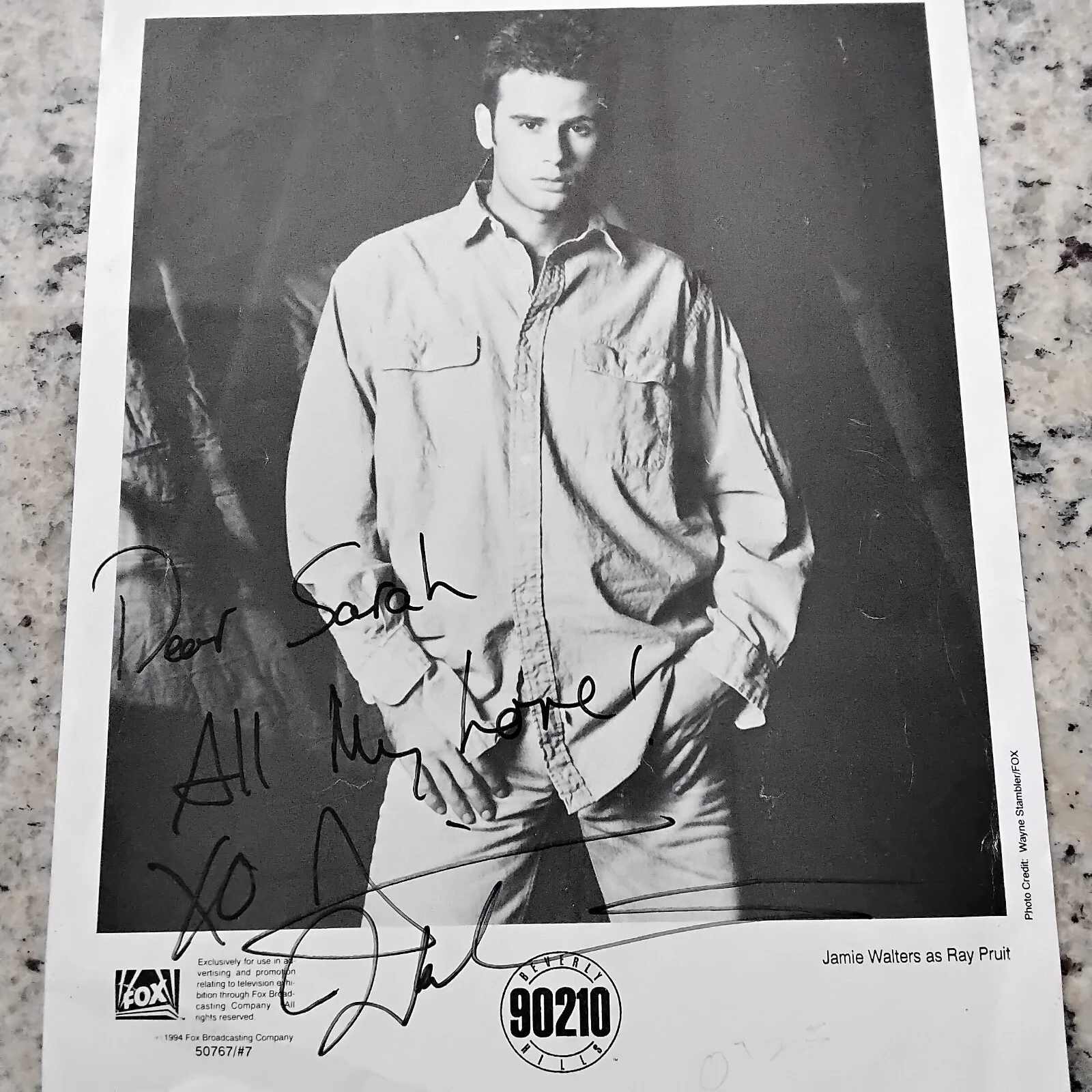 Jamie Walters SIGNED Photo TV Movie Actor Singer Beverly Hills 90210 The Heights, изображение 2