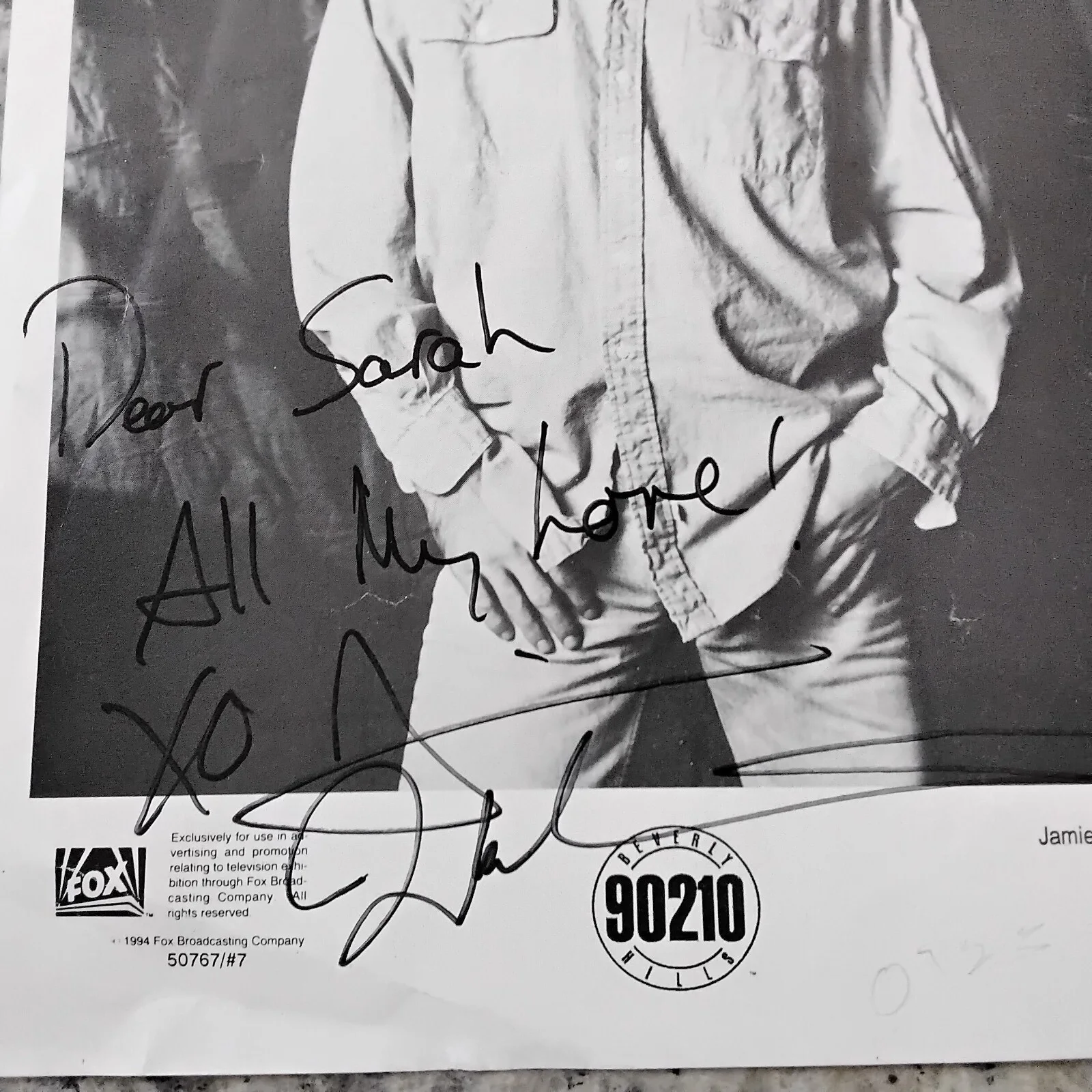 Jamie Walters SIGNED Photo TV Movie Actor Singer Beverly Hills 90210 The Heights, изображение 3