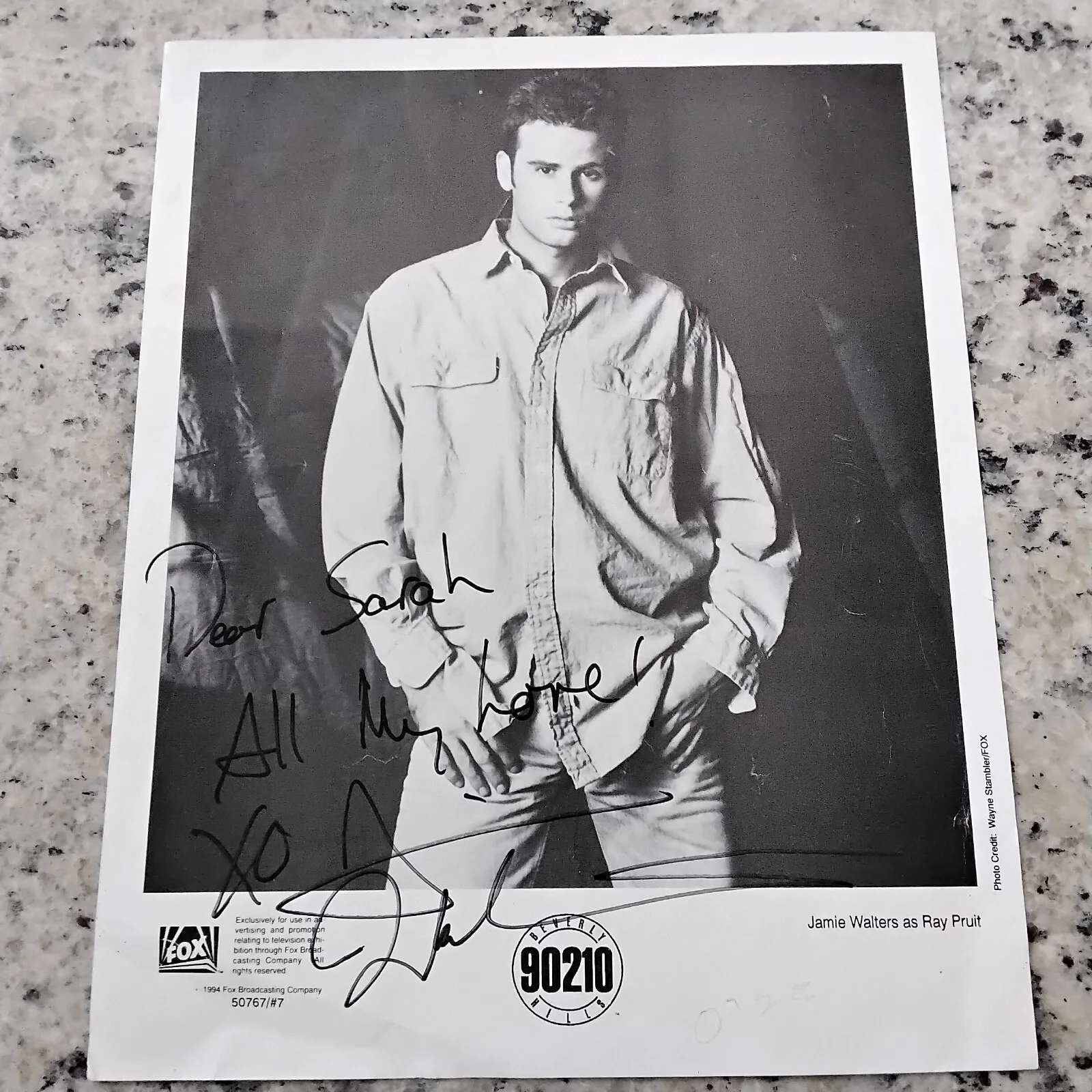 Jamie Walters SIGNED Photo TV Movie Actor Singer Beverly Hills 90210 The Heights, изображение 5