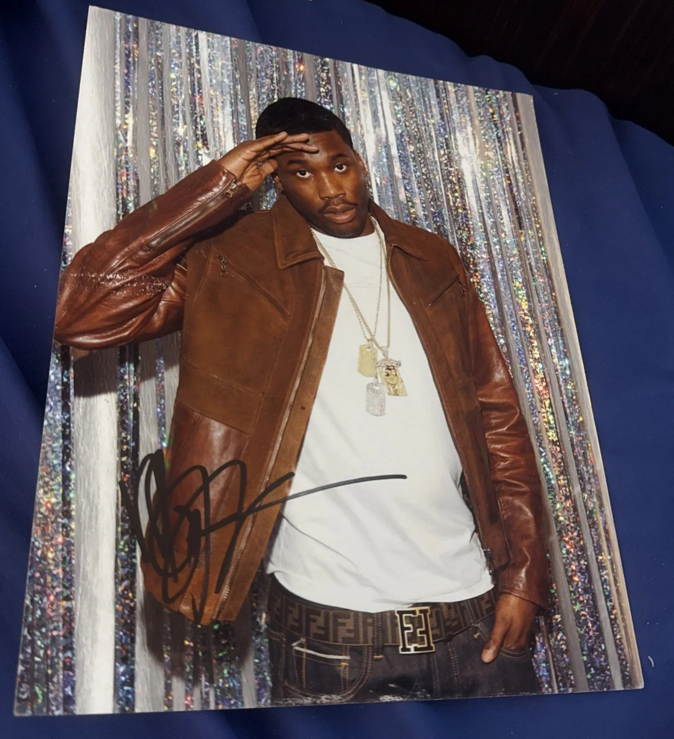 Meek Mill Signed 8x10 Photo Championships Wins & Losses MMG Rapper Hip Hop RAD, изображение 2