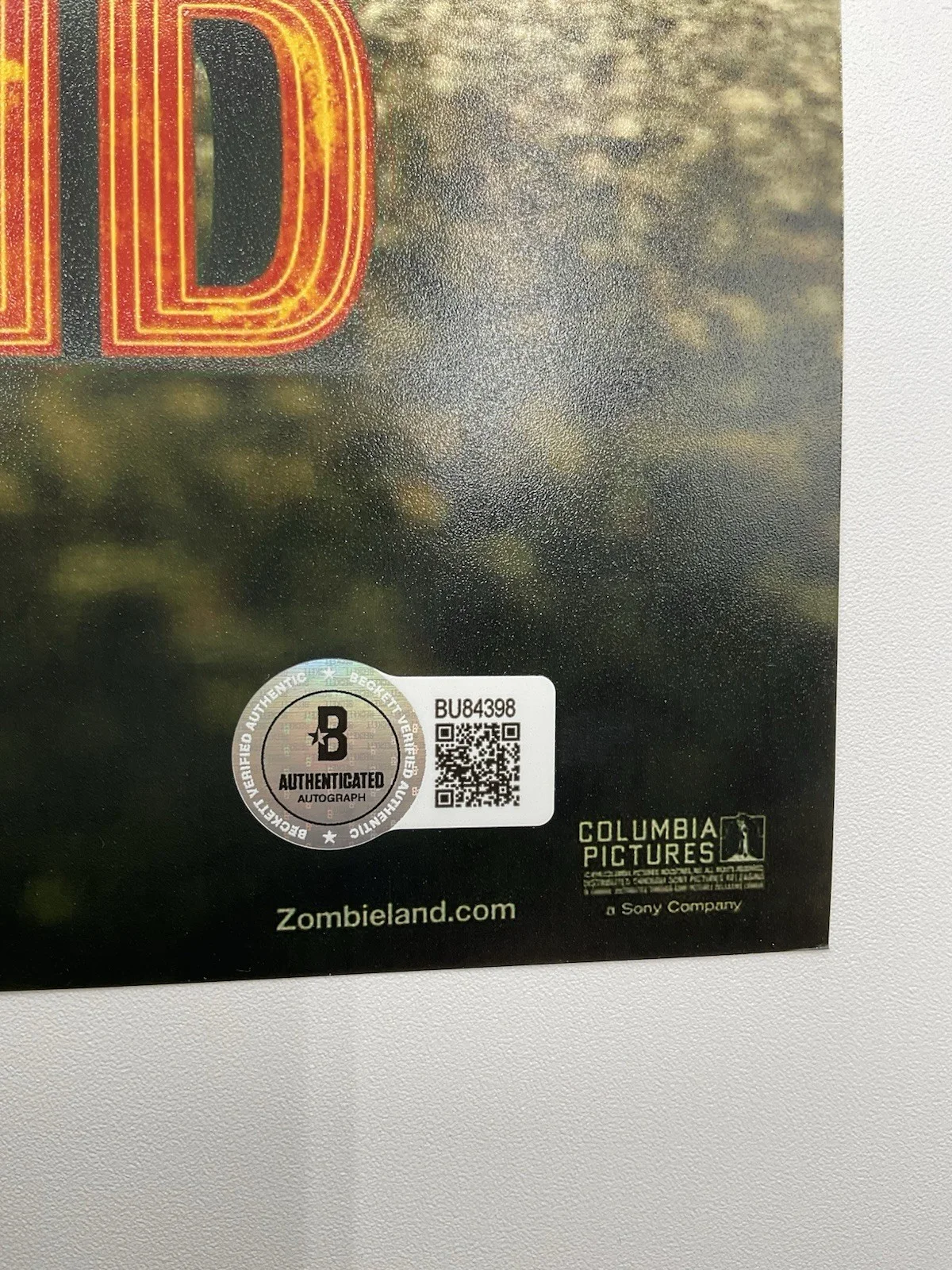 Ruben Fleischer — Ruben Fleischer signed photo Zombieland signed 12x18 BAS Double Tap signed photo, изображение 3