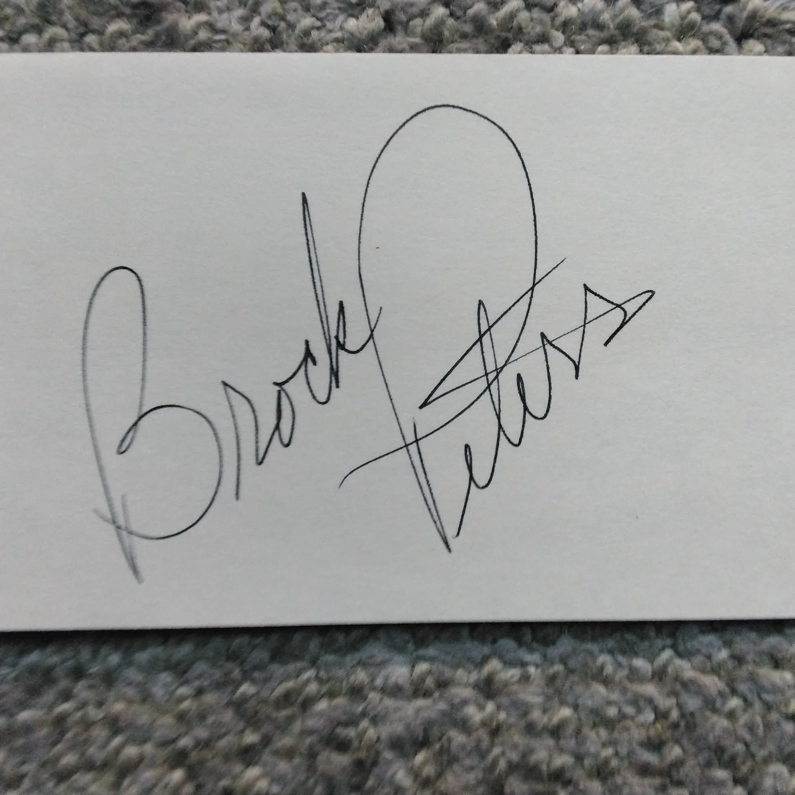 Brock Peters SIGNED Card Photo Movie TV Actor Carmen Jones Kill Mockingbird, изображение 4
