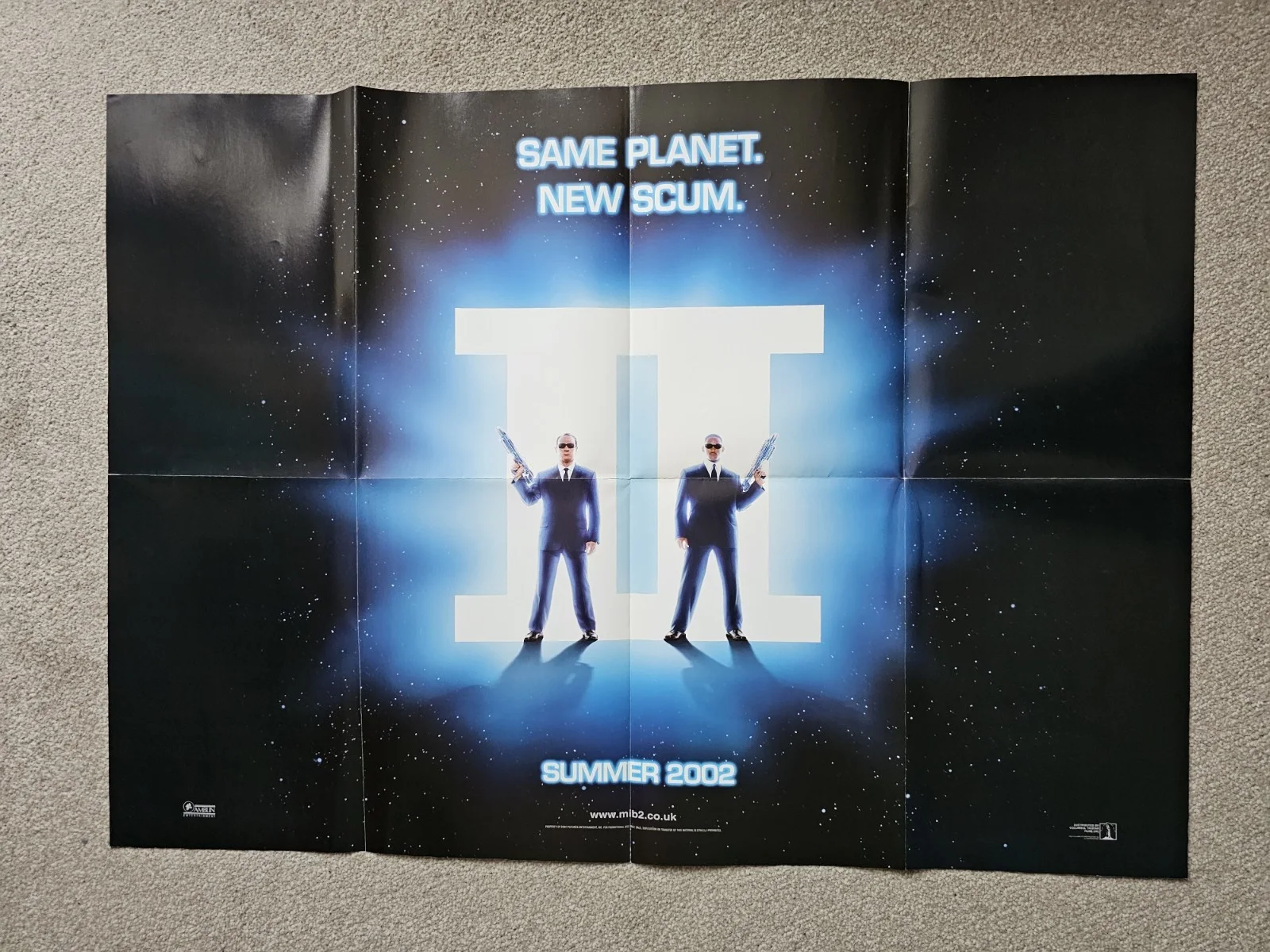 Spider-Man / Men In Black 2 Double-Sided A1 Movie Poster, изображение 3