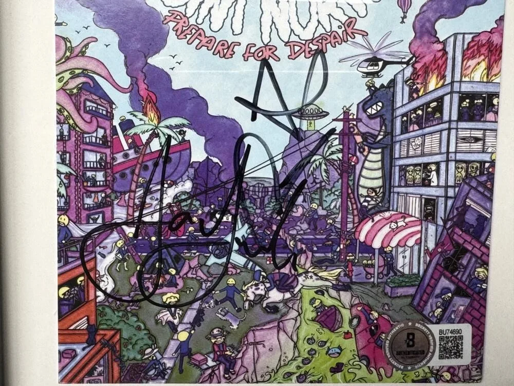 JON LUNDIN, ANDY HERSEY — JON LUNDIN ANDY HERSEY SIGNED POINT NORTH PREPARE FOR DESPAIR FRAMED CD BAS J90, image 2