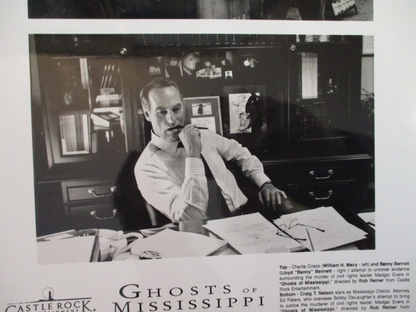 Benny Bennett/Craig T Nelson/William Macy(GHOSTS OF MISSISSIPPI)1996 8x10 Photo, изображение 2