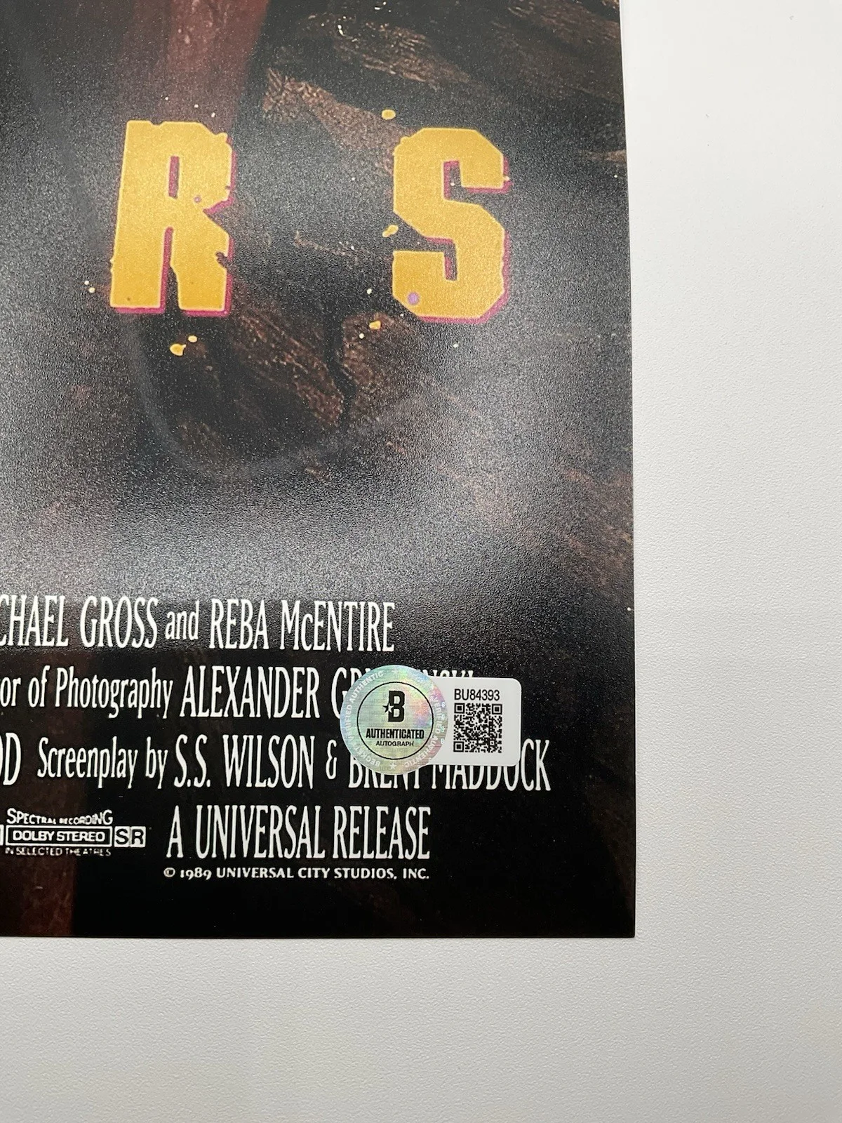 Ron Underwood — Ron Underwood signed photo BAS Tremors signed 12x18 Director signed Tremors auto, image 3