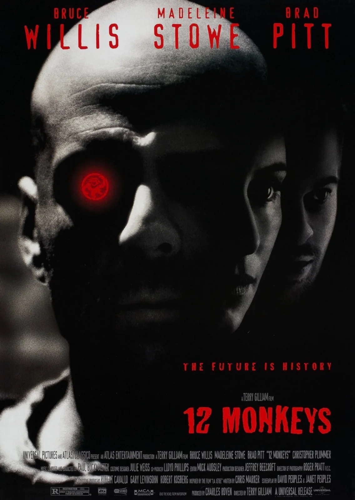 Terry Gilliam's Twelve Monkeys 1995 Rare Very Unmounted Genuine 35mm Film Cells, изображение 2