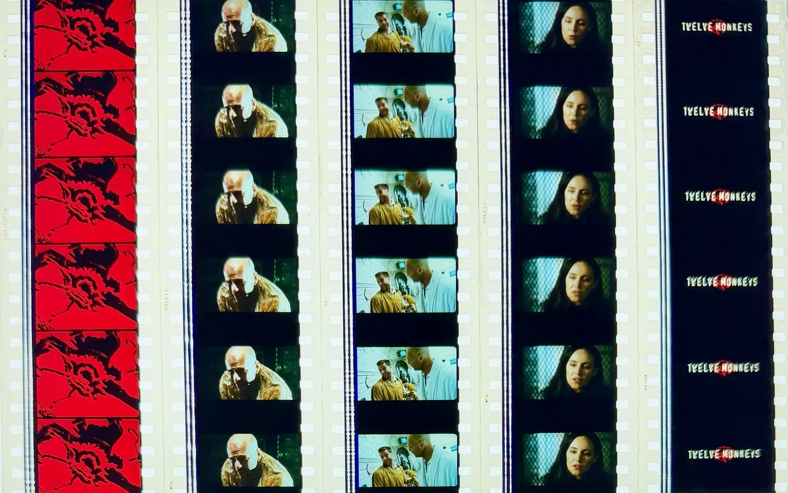 Terry Gilliam's Twelve Monkeys 1995 Rare Very Unmounted Genuine 35mm Film Cells, изображение 4