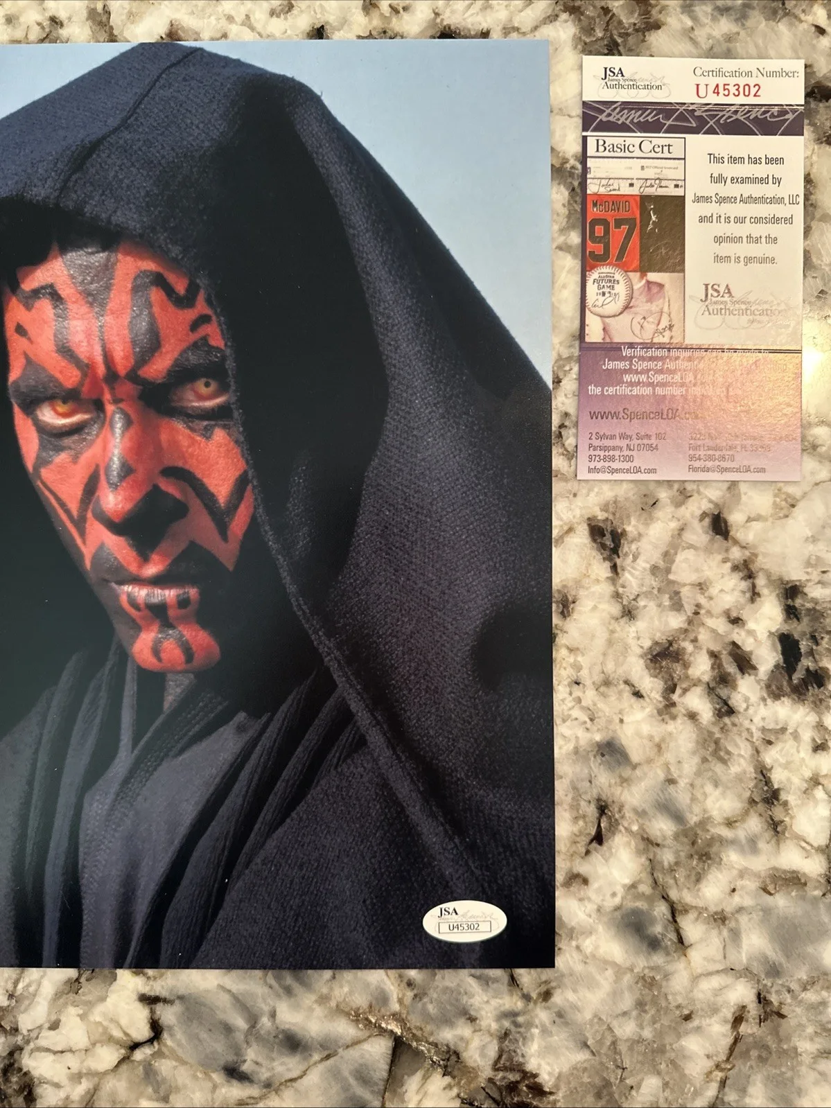 Ray Park Signed 11X14Photo Star Wars Darth Maul Autographed JSA COA. Rare Size!!, изображение 3