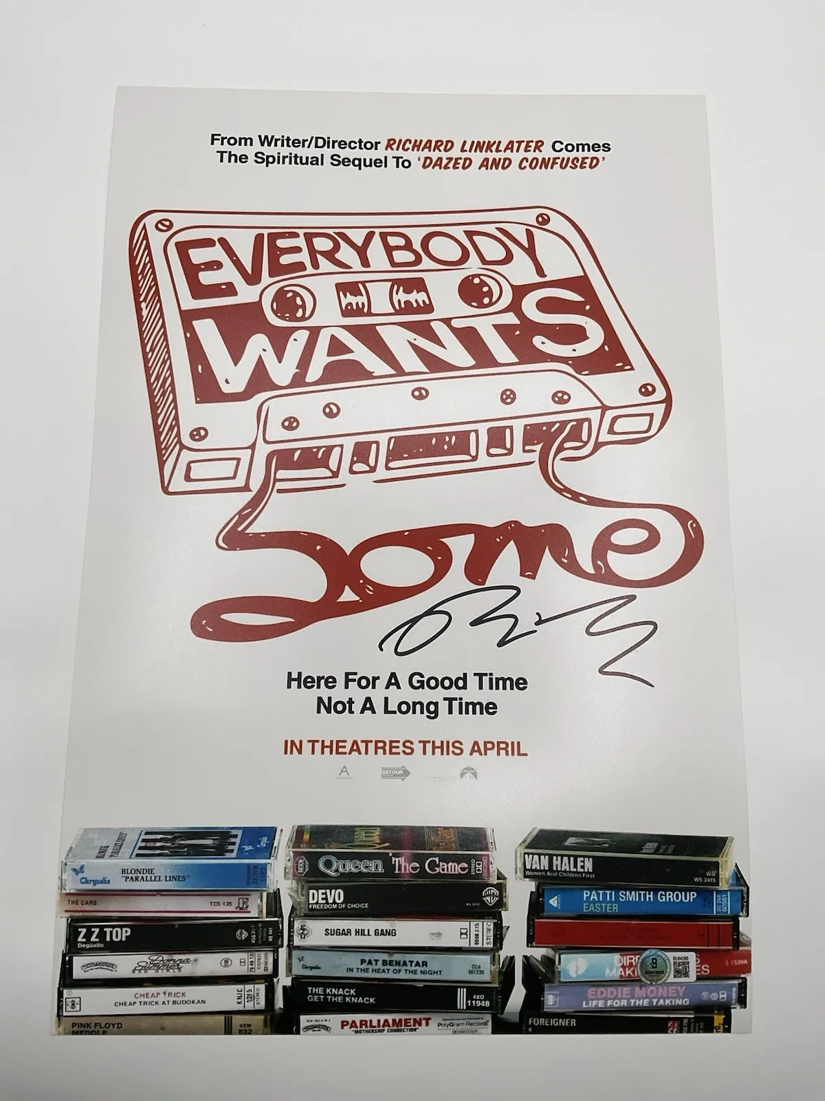 Richard Linklater — Richard Linklater signed photo Everybody Wants Some signed 12x18 BAS Director