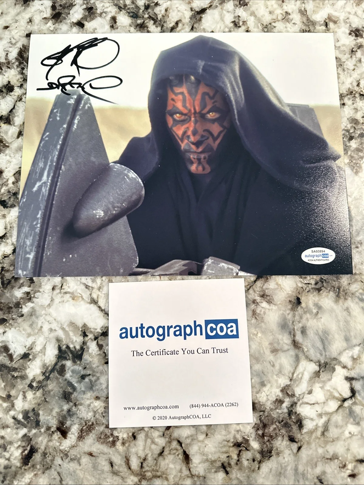 RAY PARK — Autographed Darth Maul Photo Signed by Ray Park w/ COA – Star Wars Episode I, image 5