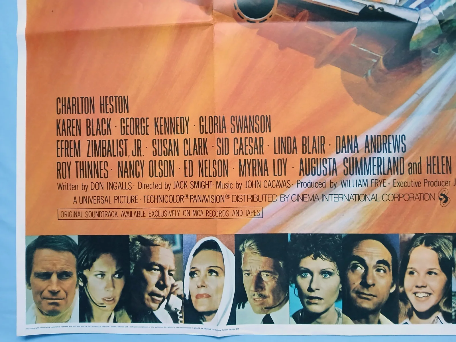 AIRPORT 1975 (1974) original UK quad poster - Charlton Heston, Karen Black, изображение 4