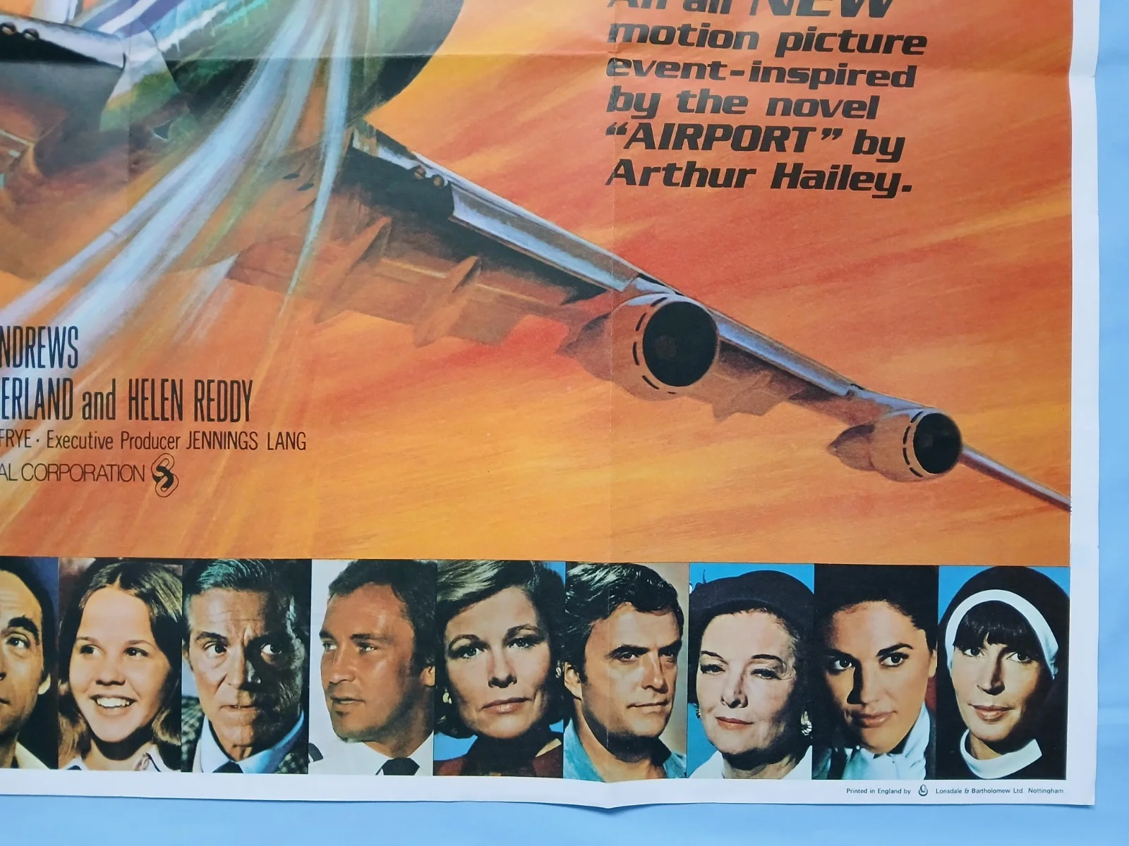 AIRPORT 1975 (1974) original UK quad poster - Charlton Heston, Karen Black, изображение 5