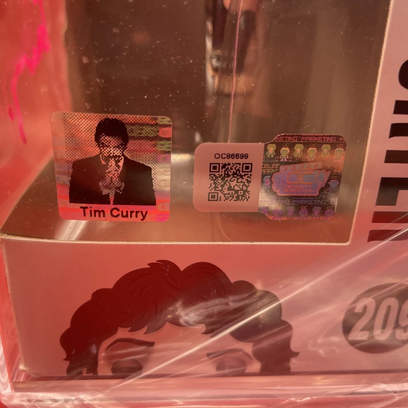 Tim Curry — Tim Curry Signed & PSA Encapsulated Dr. Frank-N-Furter Funko #209 3 COAs Auto10, image 3