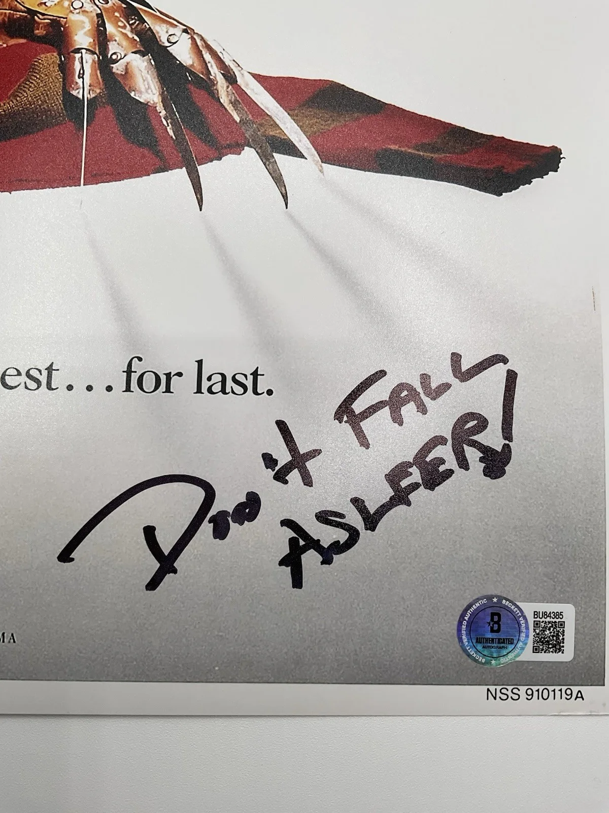 Rachel Talalay — Rachel Talalay signed Nightmare on Elm Street signed 12x18 BAS Freddys Dead pic, image 3